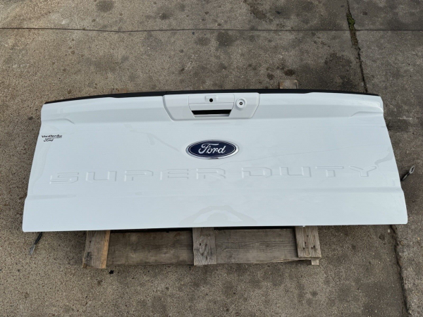 2023 2024 Ford F250 F350 Factory Tailgate STEP Camera Hole OEM Oxford White