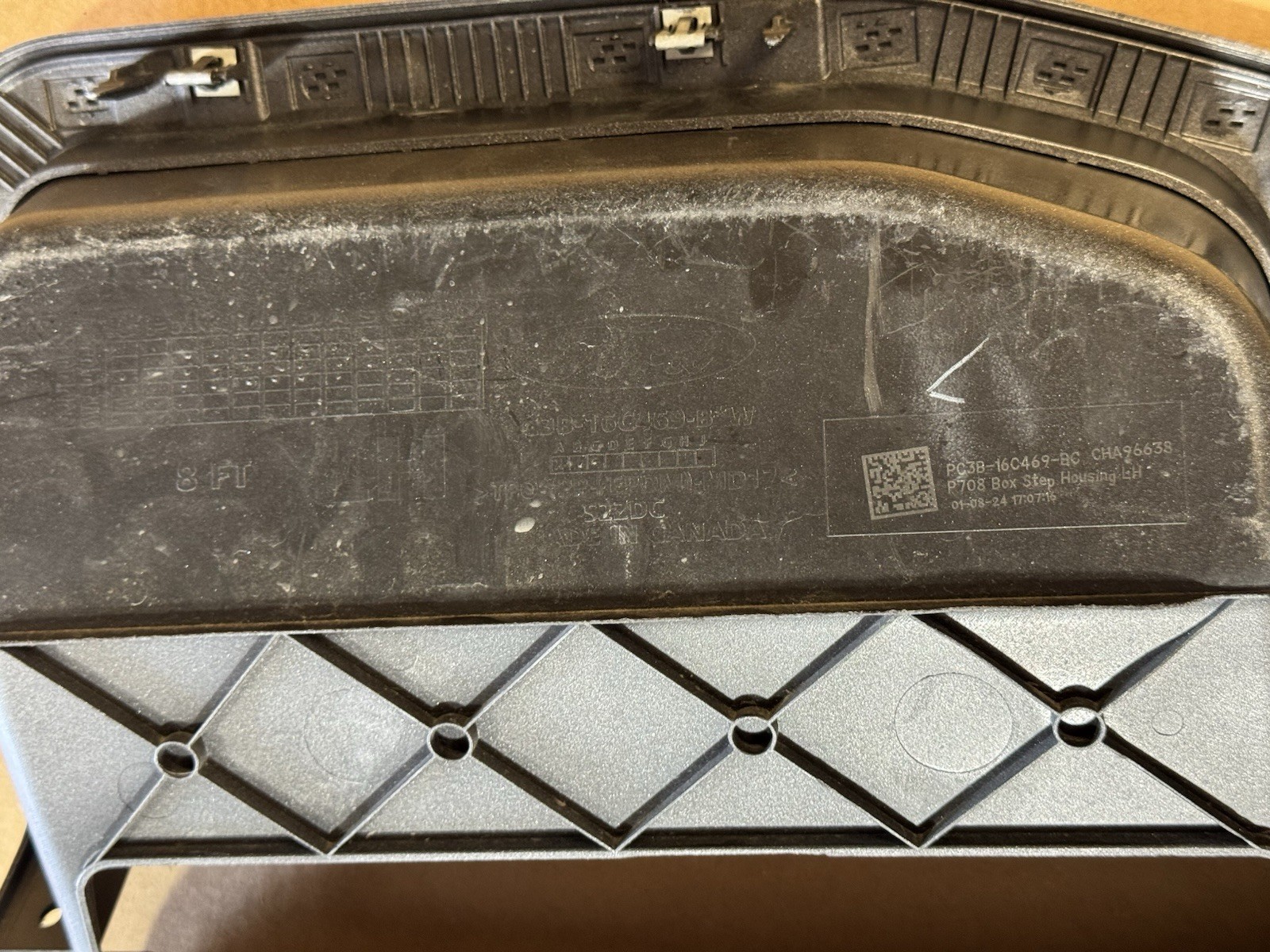 2023-2026 OEM Ford Super Duty Carbonized Grey Painted 8ft Bed Step Panel F250 F350 - Image 11