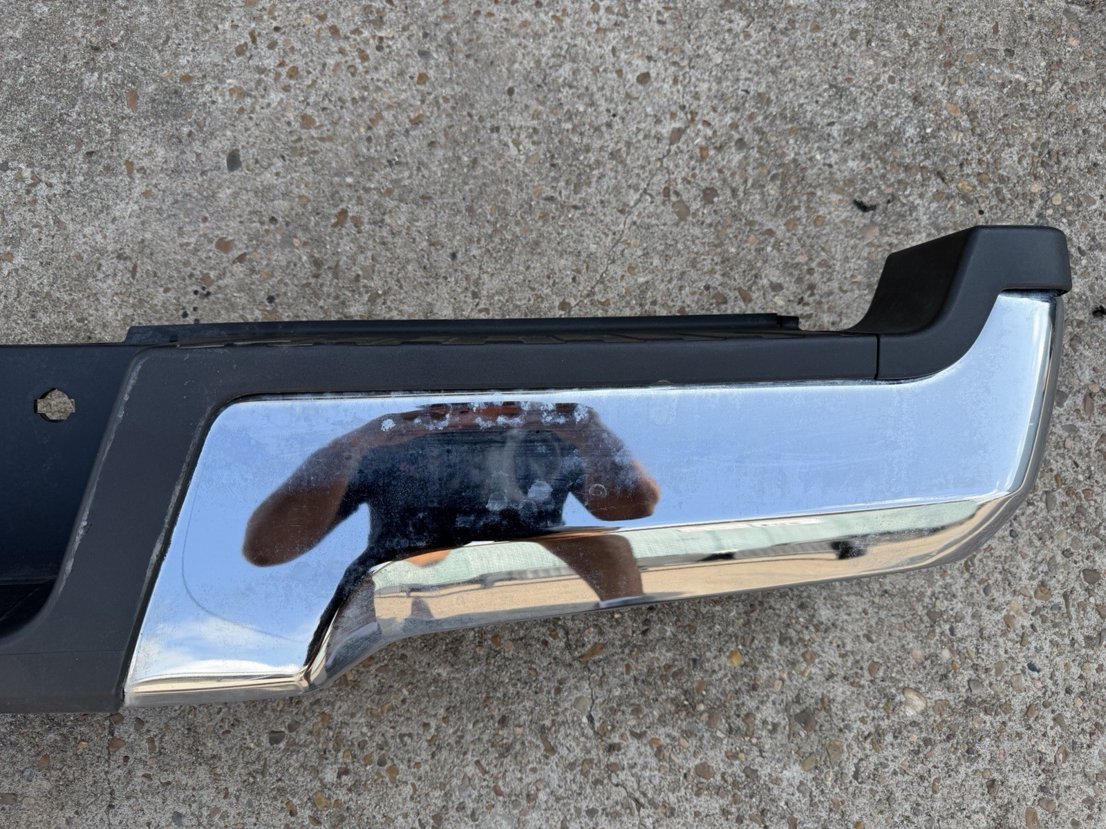 2017-2022 Ford F250 F350 Factory Chrome Rear Bumper No Sensor Holes OEM - Image 6