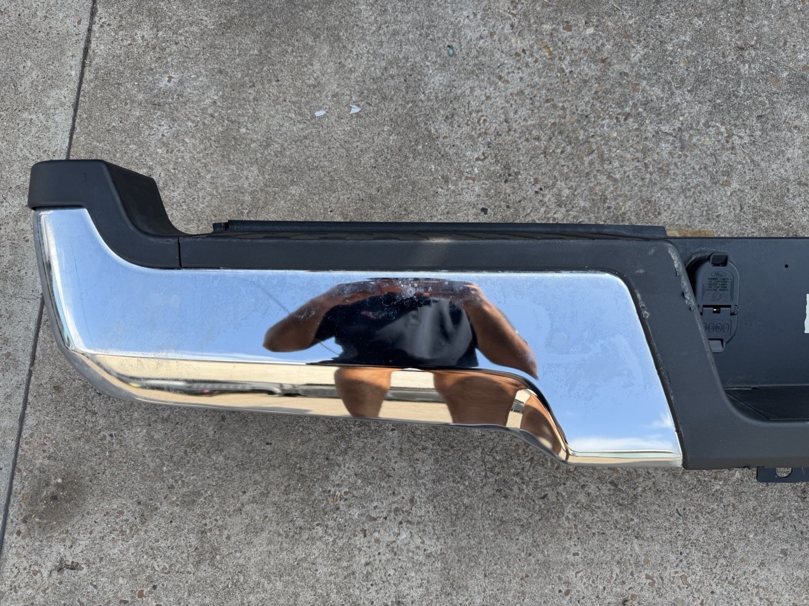 2017-2022 Ford F250 F350 Factory Chrome Rear Bumper No Sensor Holes OEM - Image 10