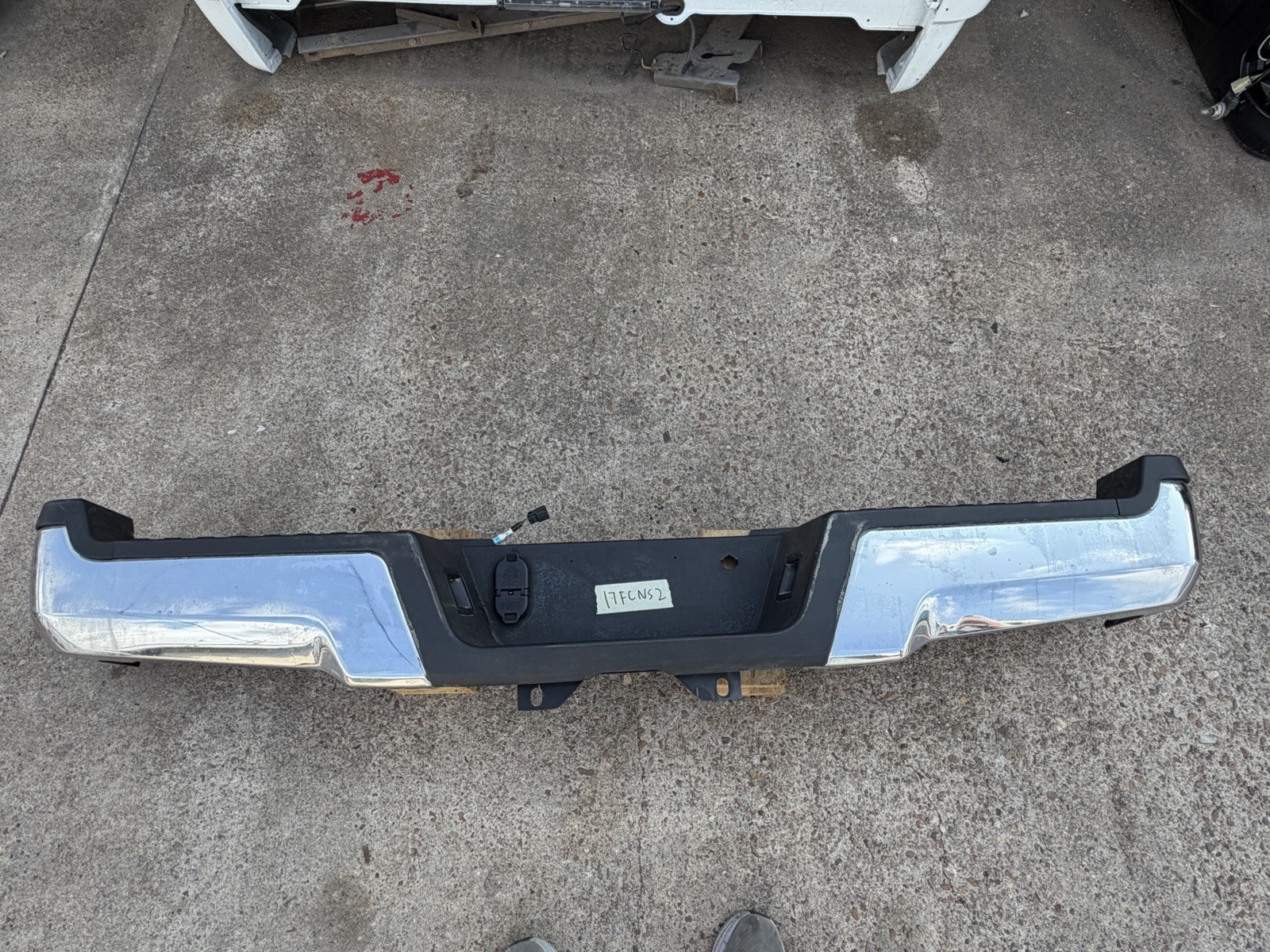 2017-2022 Ford F250 F350 Factory Chrome Rear Bumper No Sensor Holes OEM