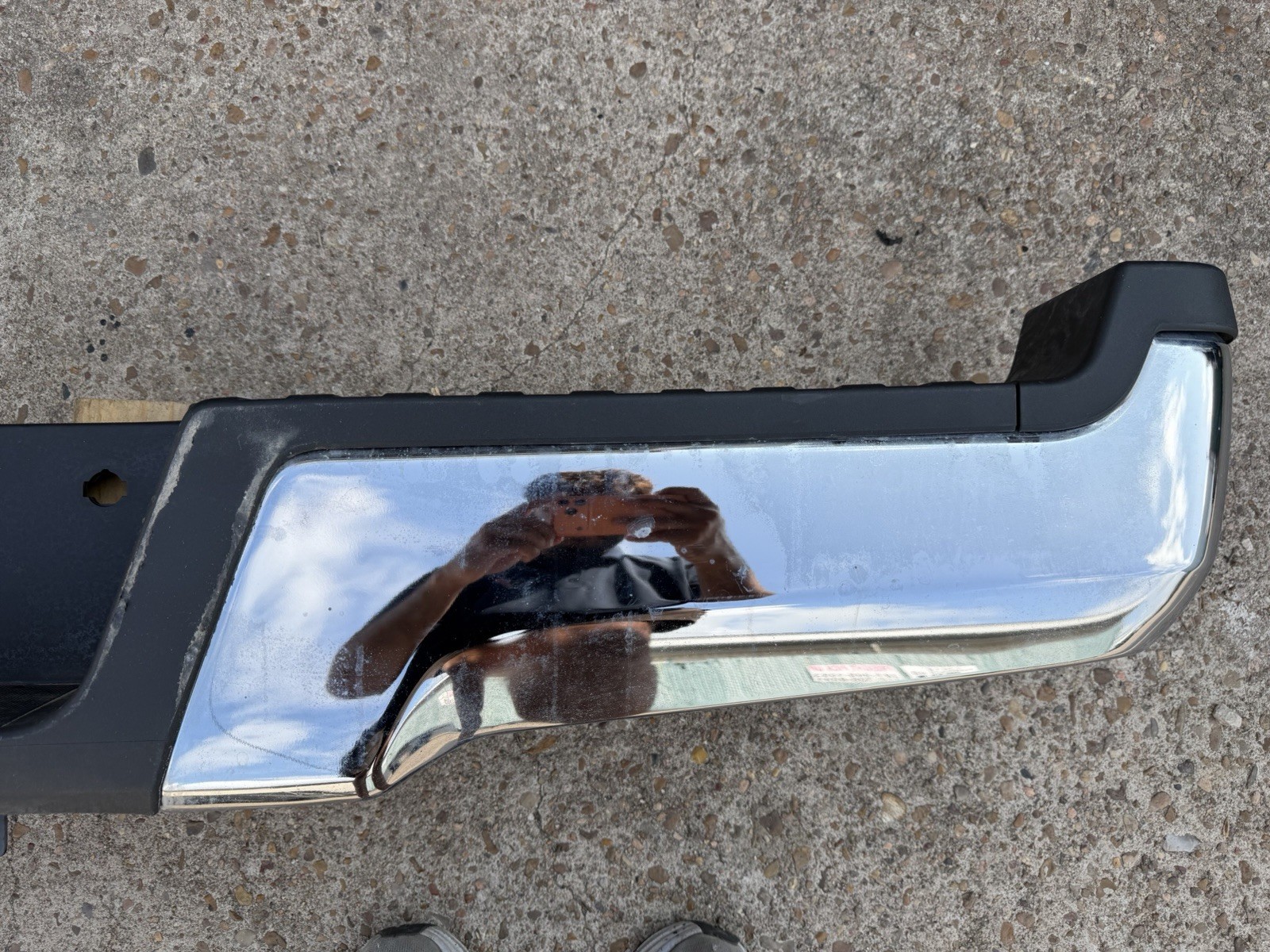 2017-2022 Ford F250 F350 Factory Chrome Rear Bumper No Sensor Holes OEM - Image 10