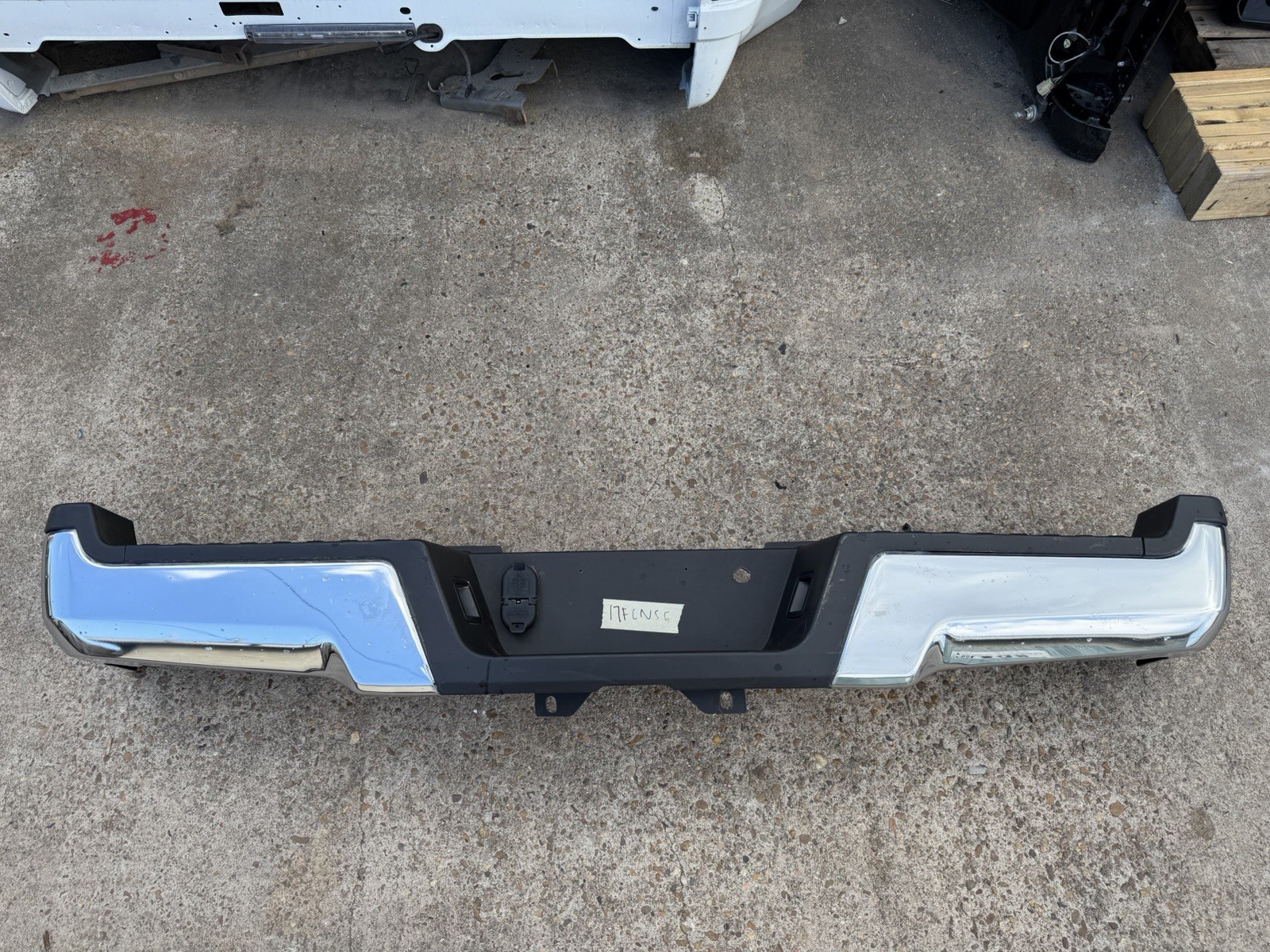 2017-2022 Ford F250 F350 Factory Chrome Rear Bumper No Sensor Holes OEM