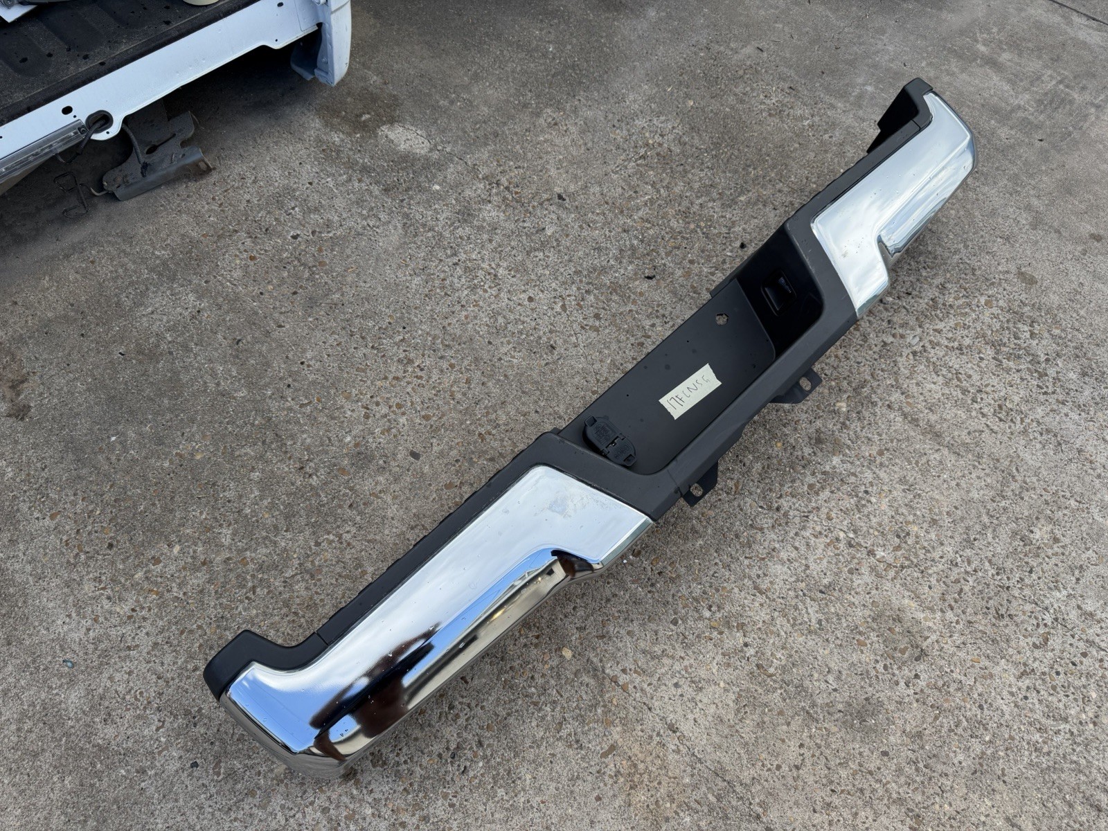 2017-2022 Ford F250 F350 Factory Chrome Rear Bumper No Sensor Holes OEM - Image 2