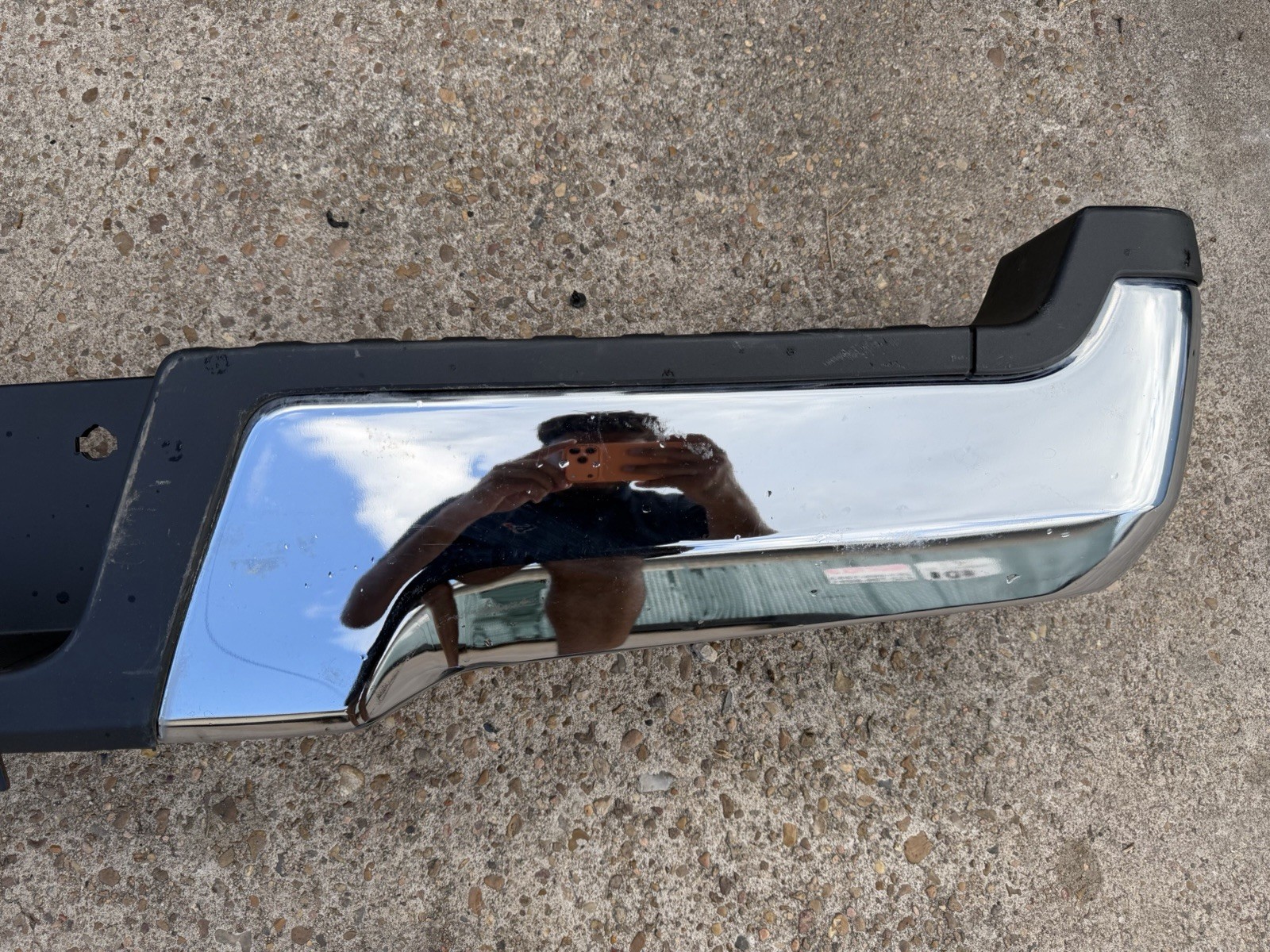 2017-2022 Ford F250 F350 Factory Chrome Rear Bumper No Sensor Holes OEM - Image 10