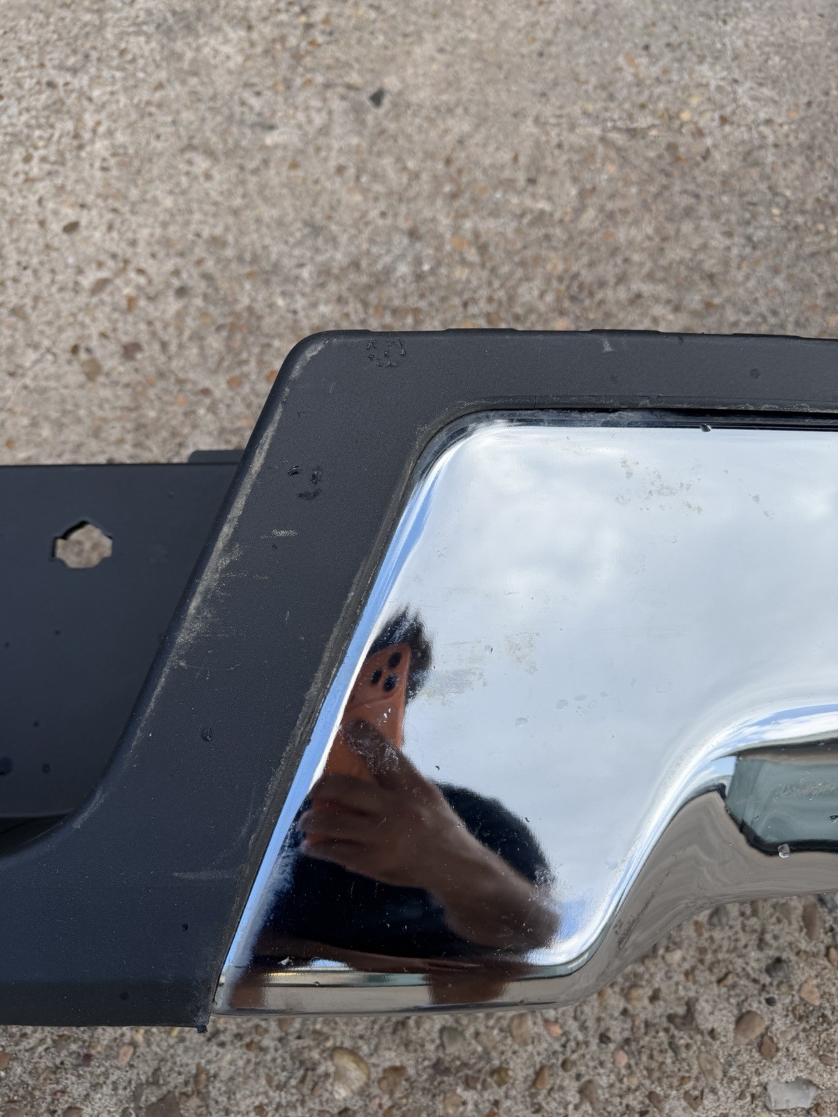 2017-2022 Ford F250 F350 Factory Chrome Rear Bumper No Sensor Holes OEM - Image 11