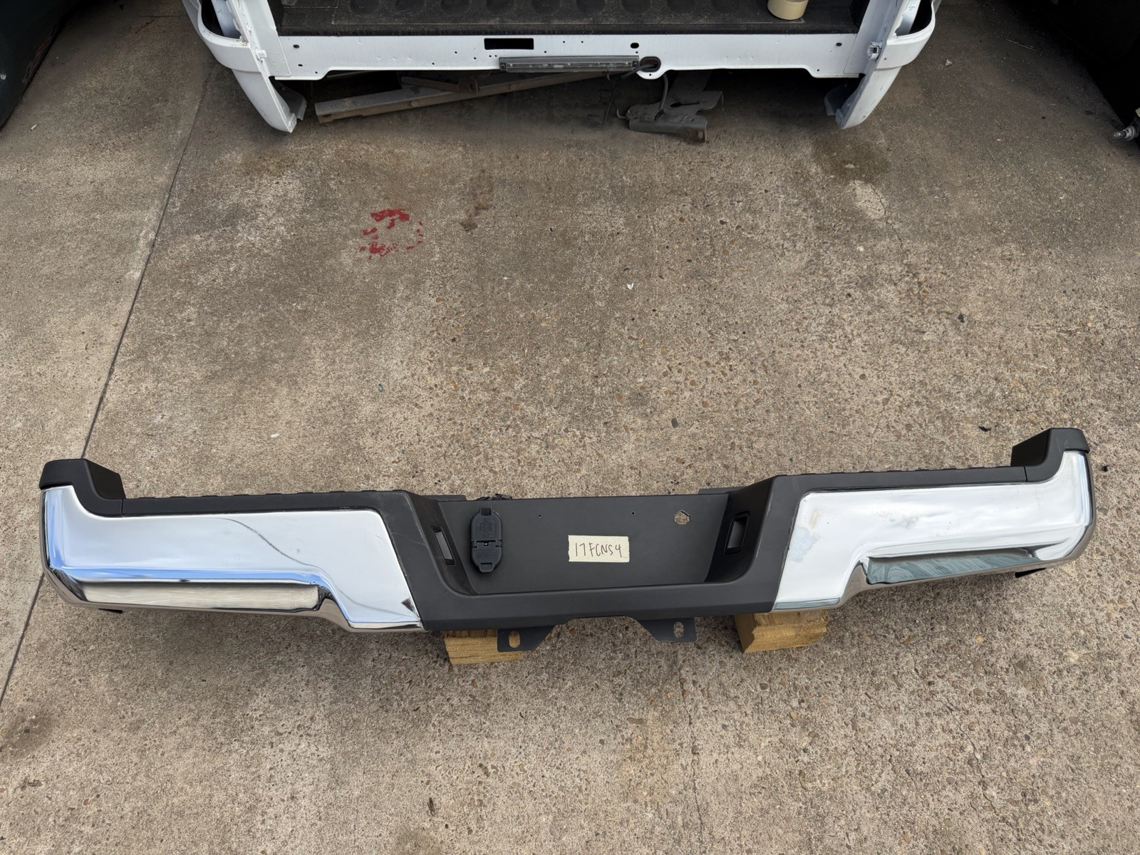 2017-2022 Ford F250 F350 Factory Chrome Rear Bumper No Sensor Holes OEM