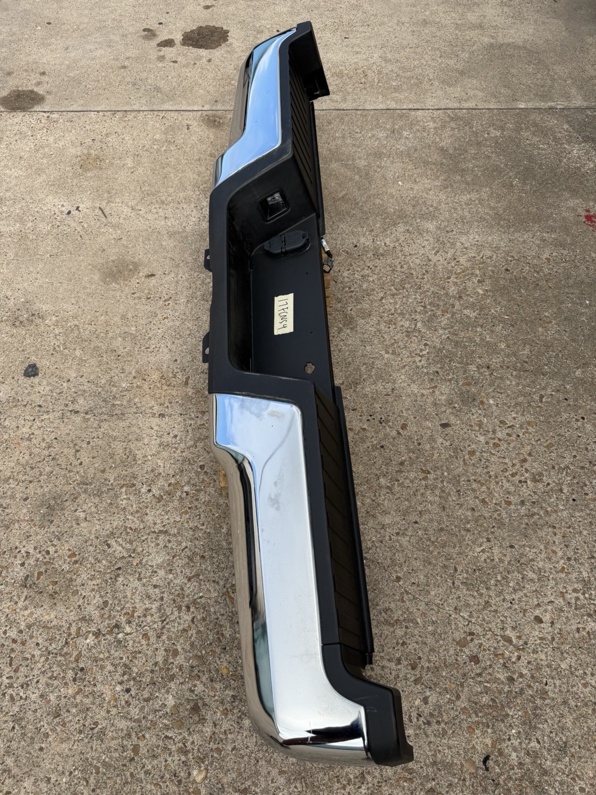 2017-2022 Ford F250 F350 Factory Chrome Rear Bumper No Sensor Holes OEM - Image 4