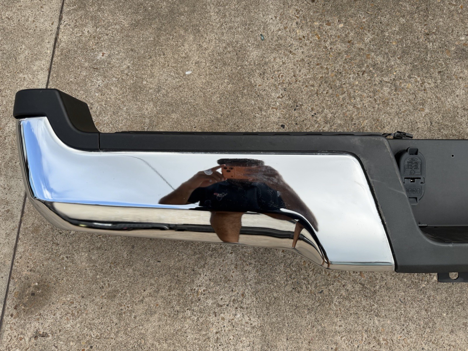 2017-2022 Ford F250 F350 Factory Chrome Rear Bumper No Sensor Holes OEM - Image 8