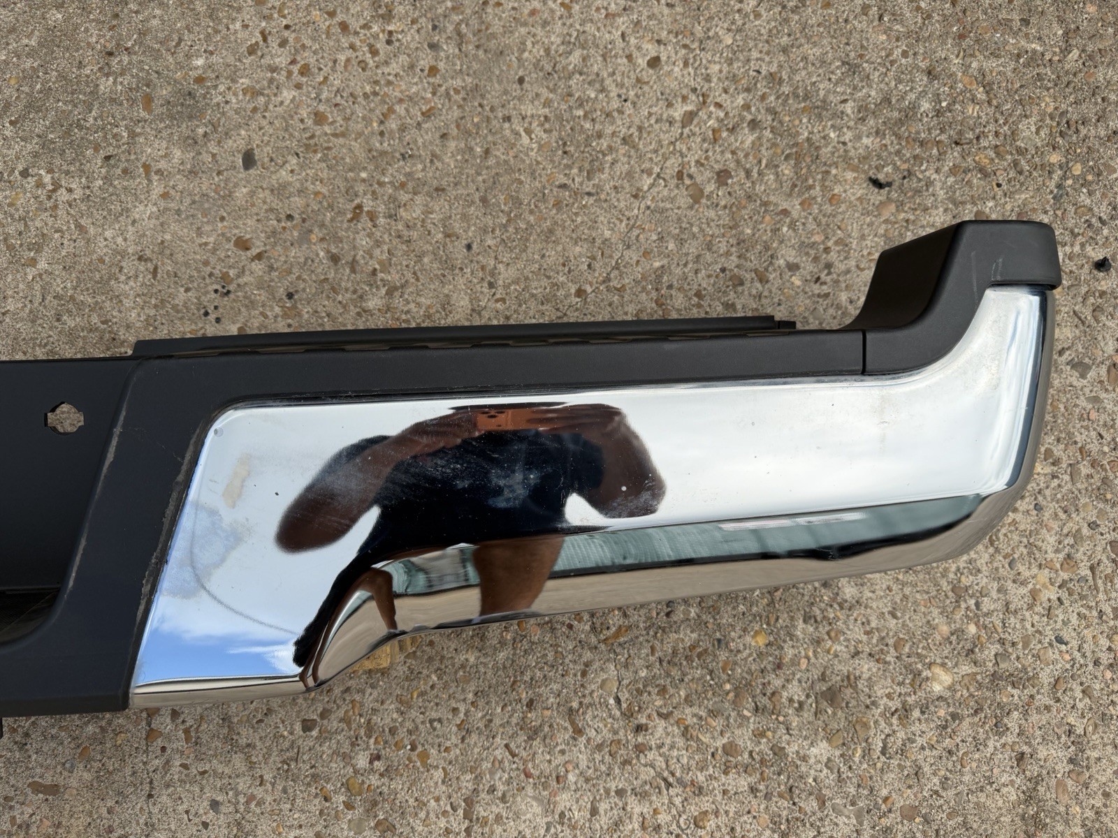 2017-2022 Ford F250 F350 Factory Chrome Rear Bumper No Sensor Holes OEM - Image 10