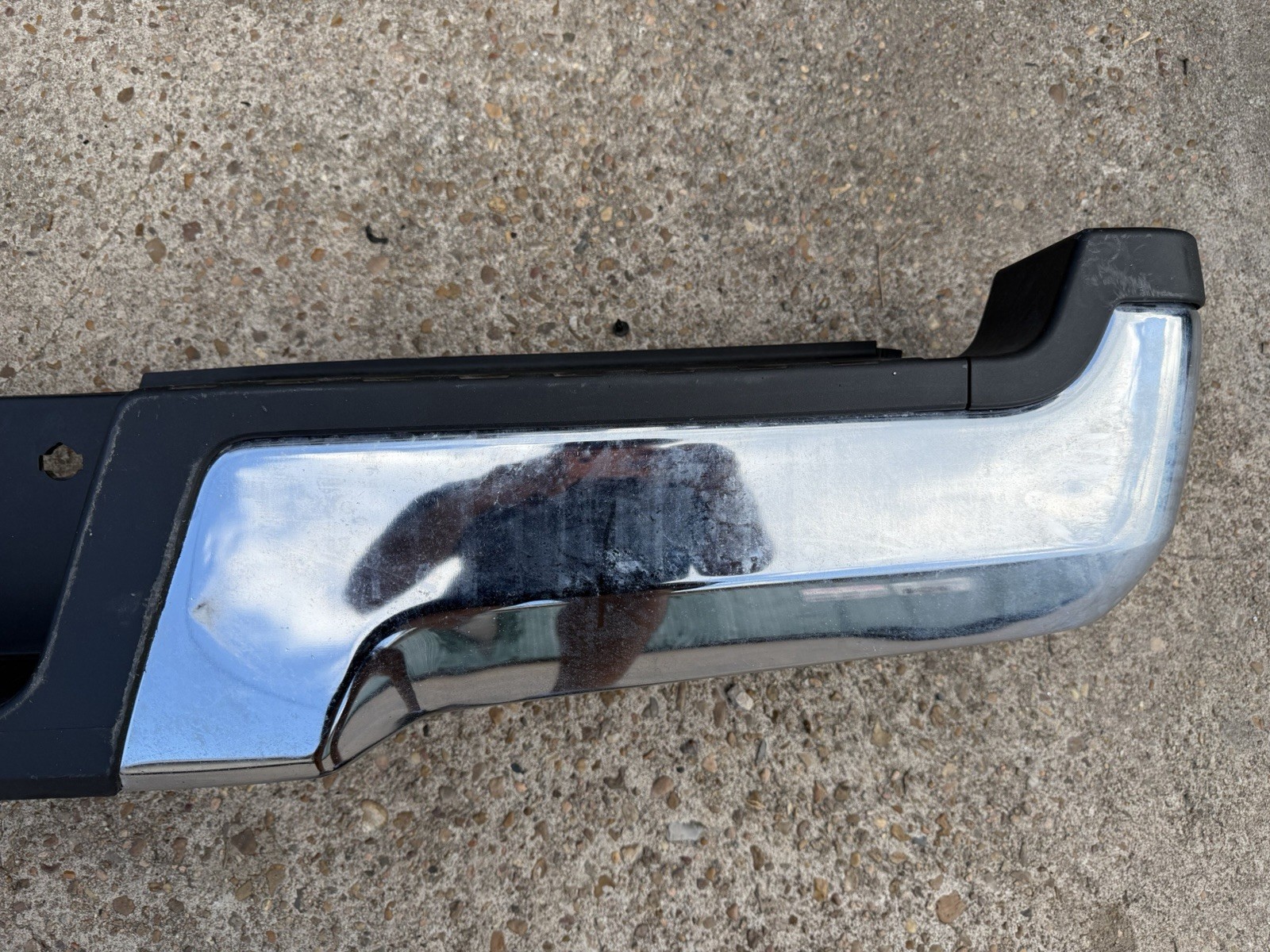 2017-2022 Ford F250 F350 Factory Chrome Rear Bumper No Sensor Holes OEM - Image 10