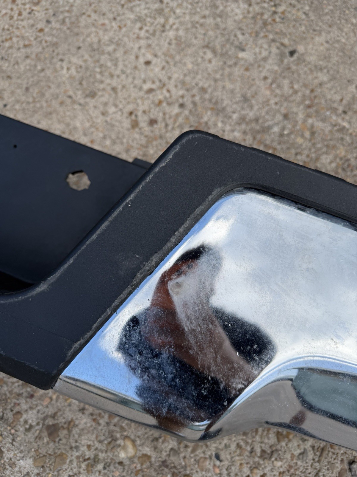 2017-2022 Ford F250 F350 Factory Chrome Rear Bumper No Sensor Holes OEM - Image 13