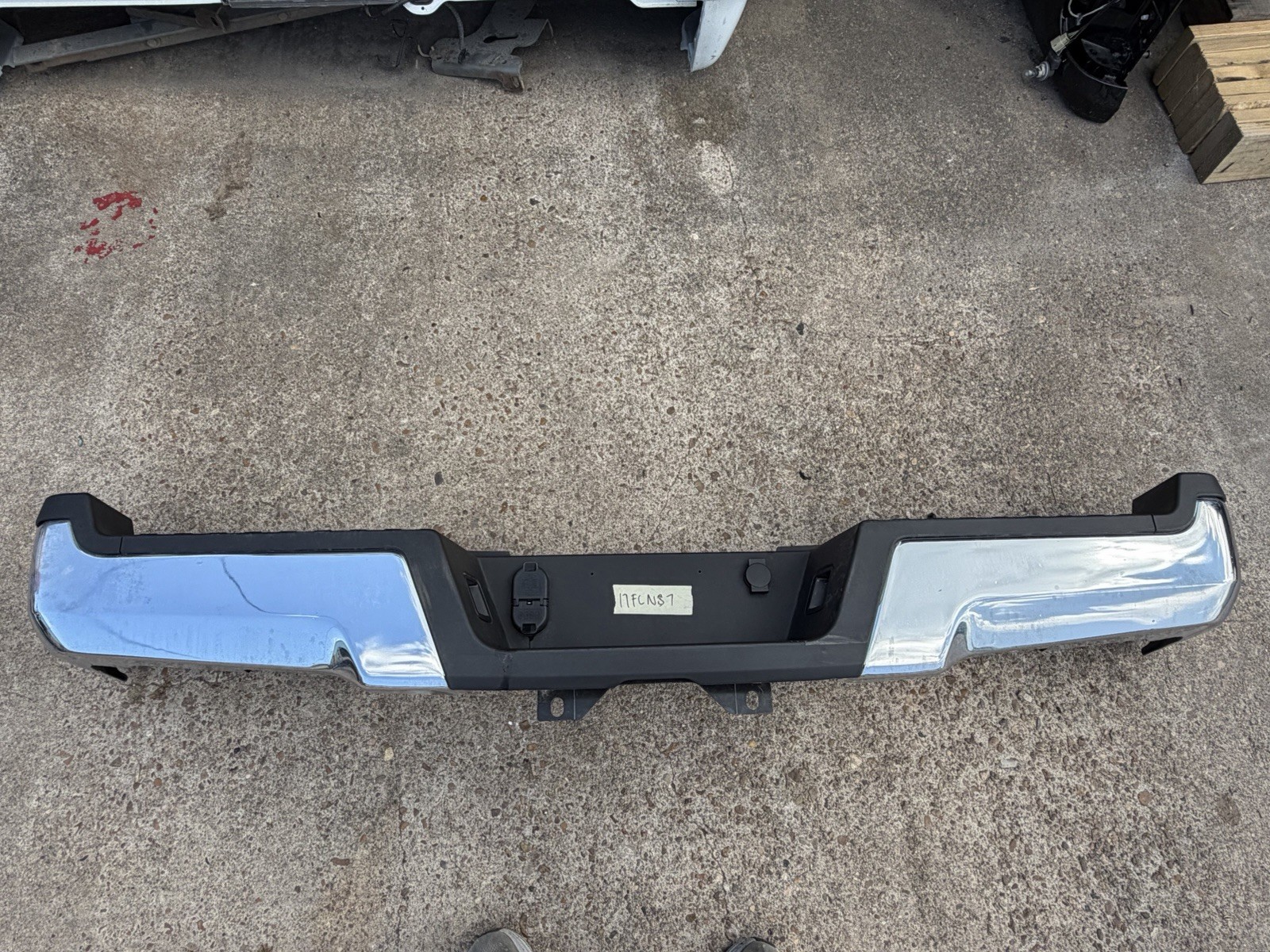 2017-2022 Ford F250 F350 Factory Chrome Rear Bumper No Sensor Holes OEM