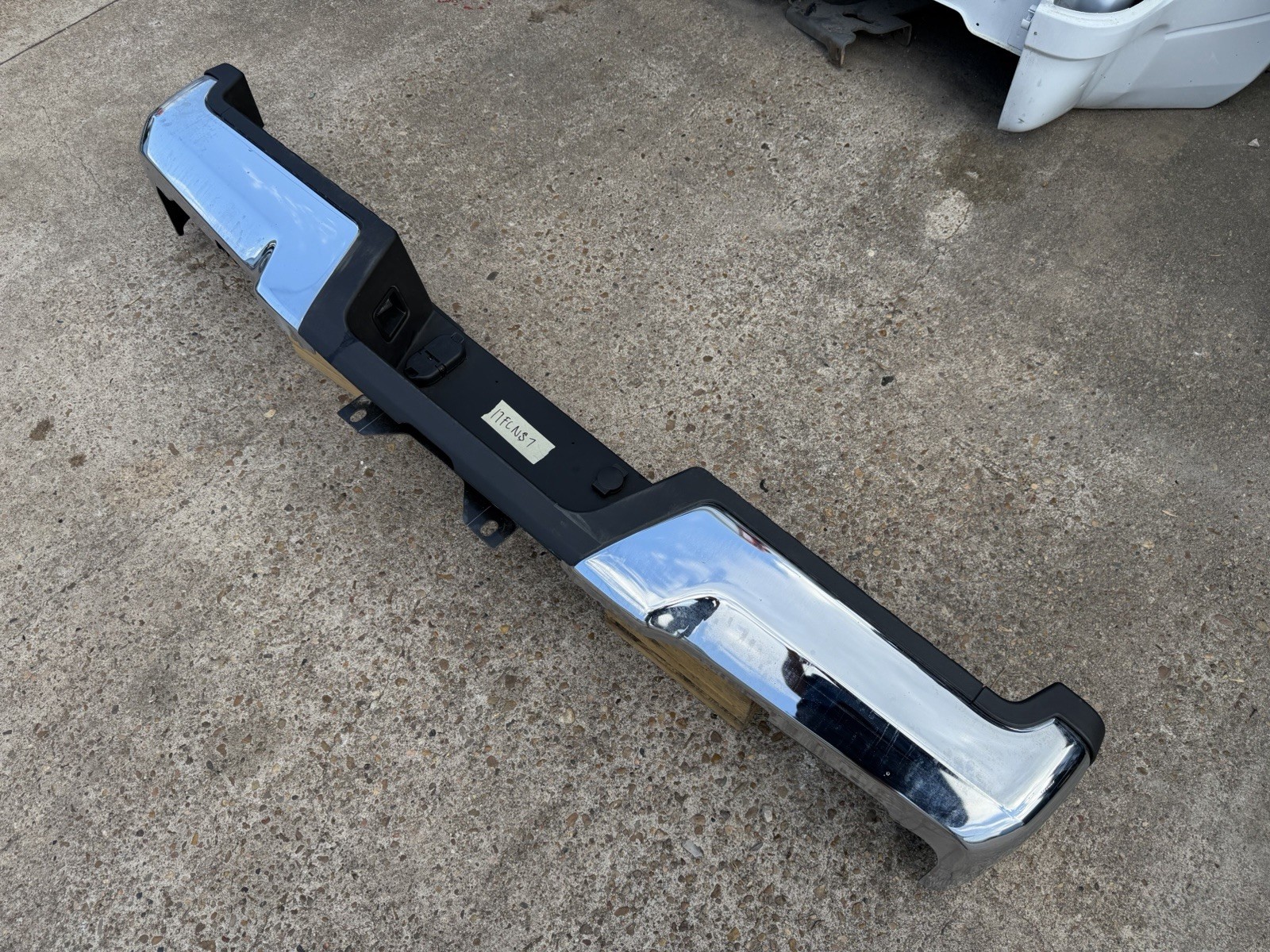 2017-2022 Ford F250 F350 Factory Chrome Rear Bumper No Sensor Holes OEM - Image 3