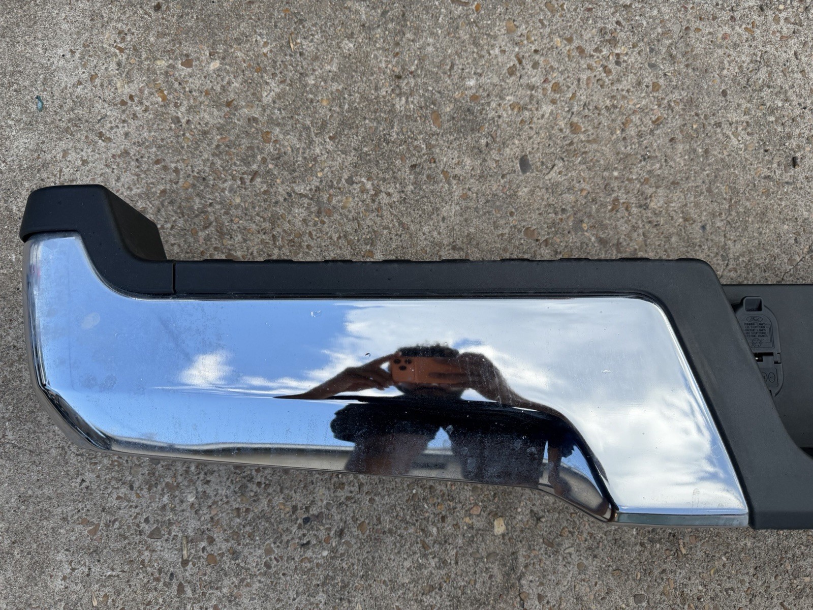 2017-2022 Ford F250 F350 Factory Chrome Rear Bumper No Sensor Holes OEM - Image 8