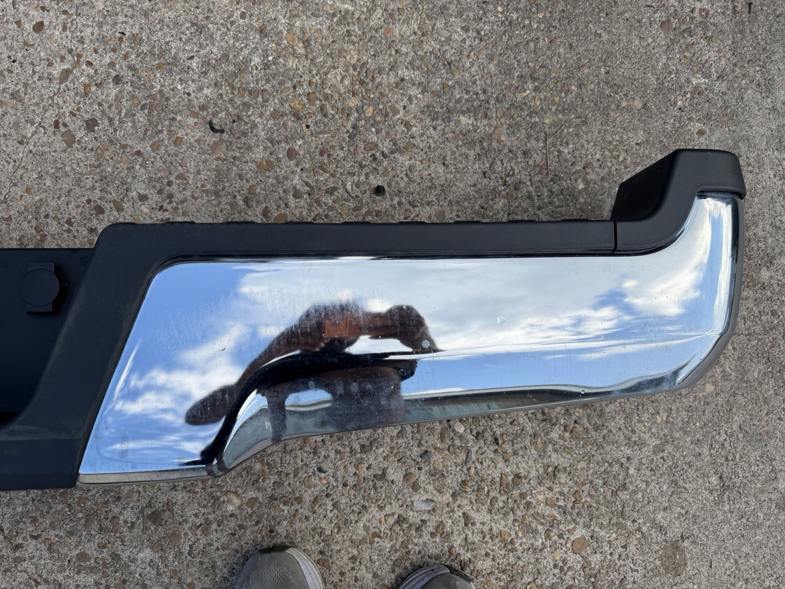 2017-2022 Ford F250 F350 Factory Chrome Rear Bumper No Sensor Holes OEM - Image 10