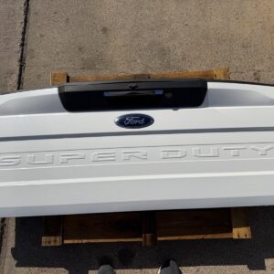 2020-2022 Ford F250 F350 Factory Tailgate Star White w/ Step & Camera Hole OEM