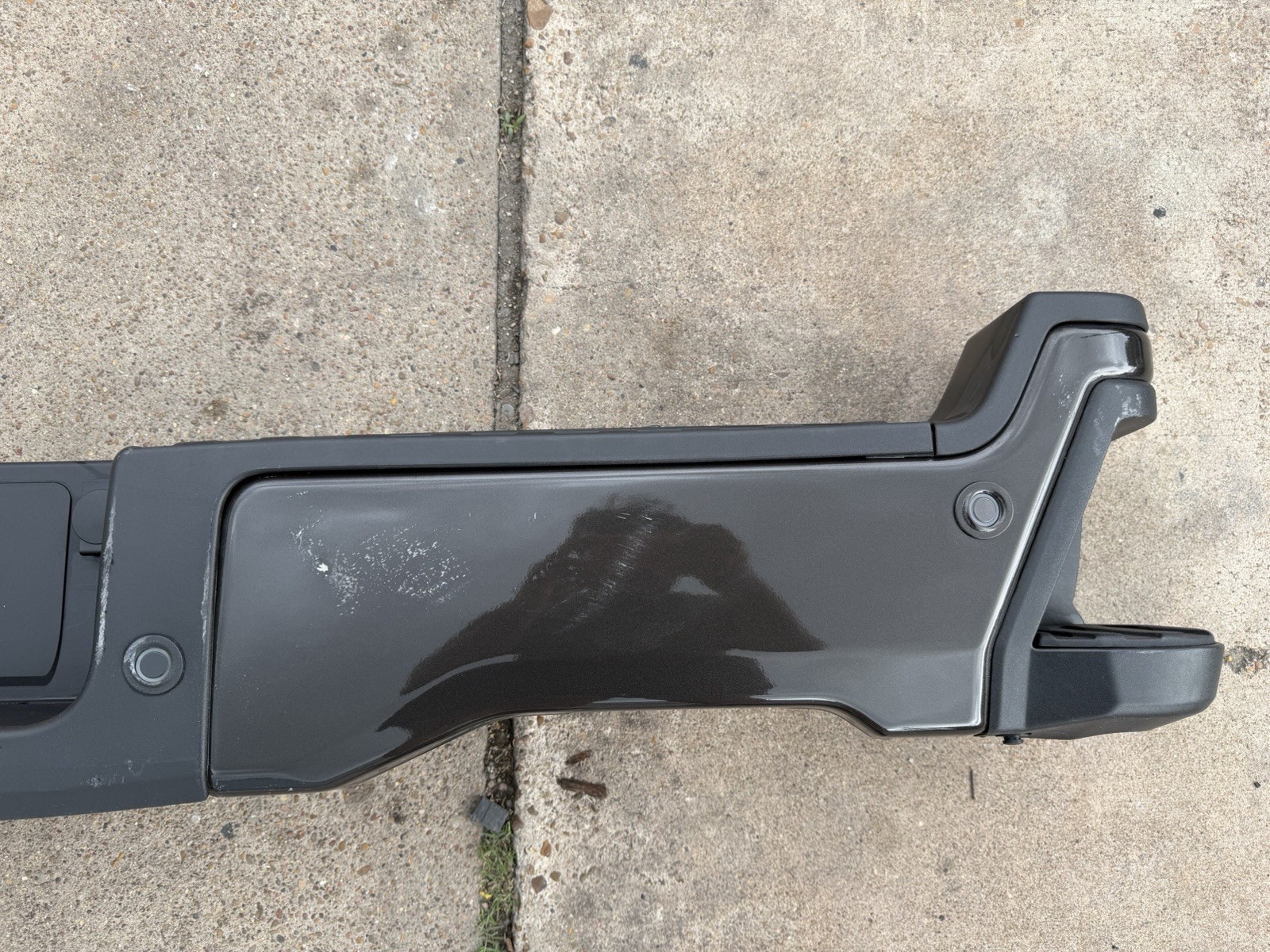 2023-2026 Ford F250 F350 Factory Painted Rear Bumper Darkened Bronze Sensor Hole - Image 6