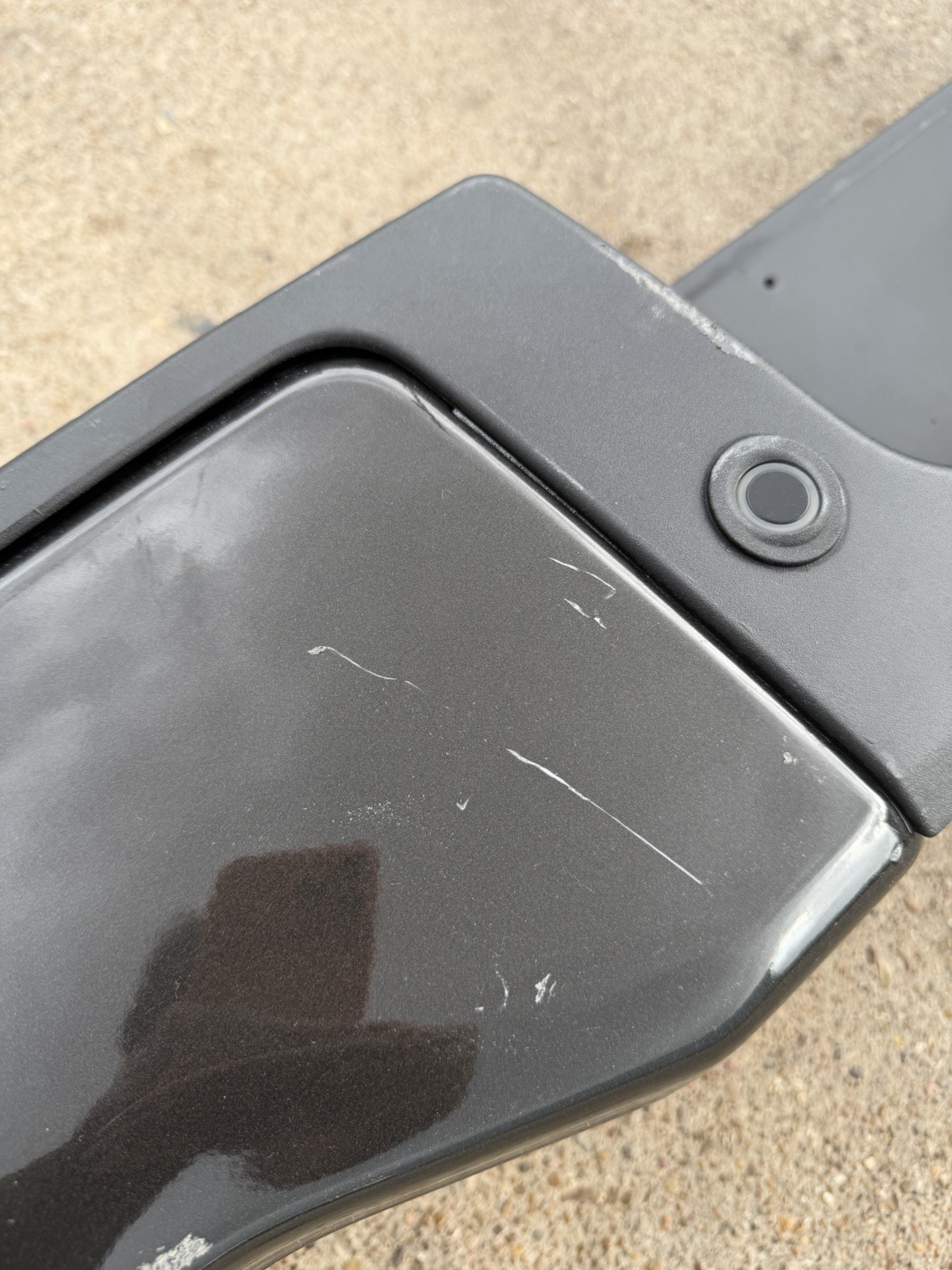 2023-2026 Ford F250 F350 Factory Painted Rear Bumper Darkened Bronze Sensor Hole - Image 14