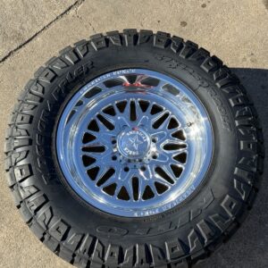 20x10 American Force Iceberg SS Polished 37" Ridge AT Tires 8x170 Ford F250 F350
