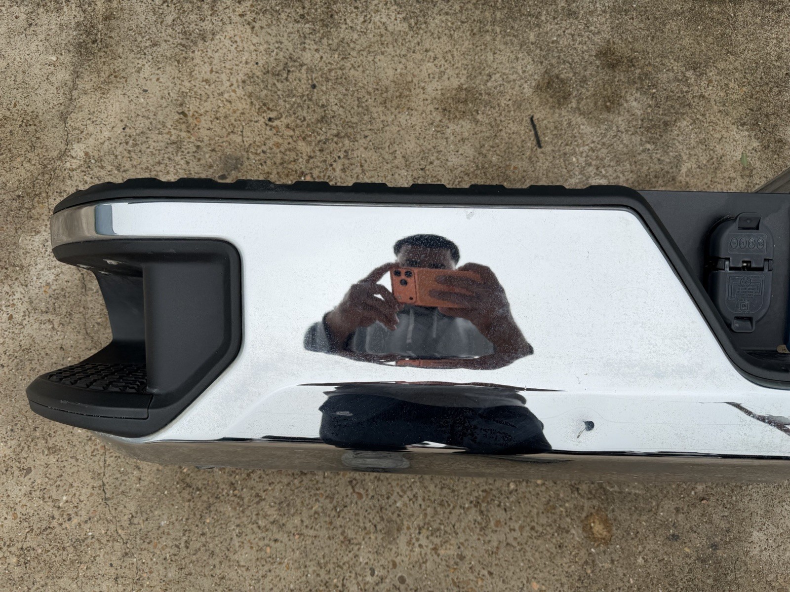 2020-2025 GMC Chevy 2500 3500 Factory Chrome Rear Bumper NO SENSOR - Image 8