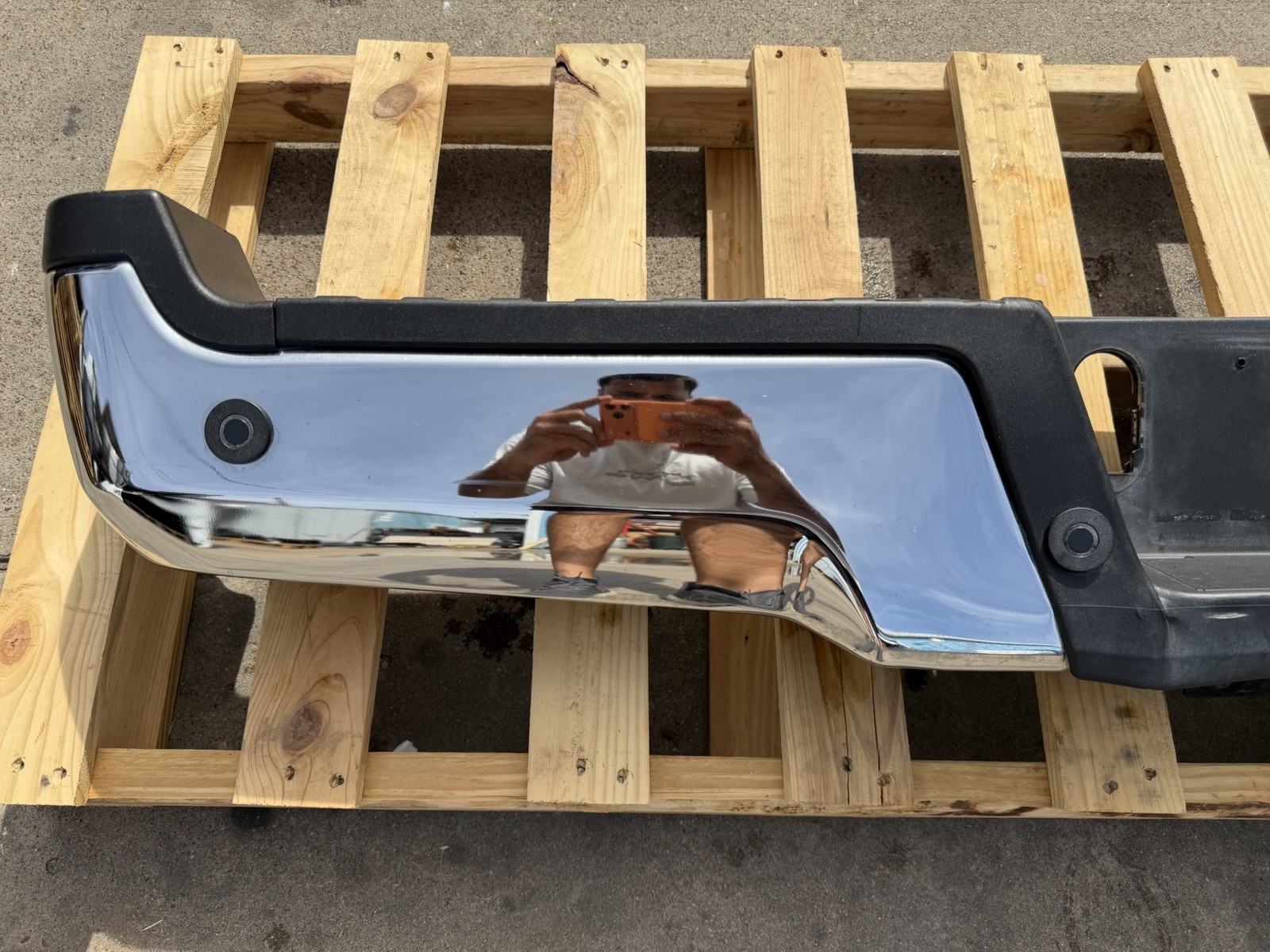 2017-2022 Ford F250 F350 Factory Chrome Rear Bumper w/ Sensors OEM - Image 3