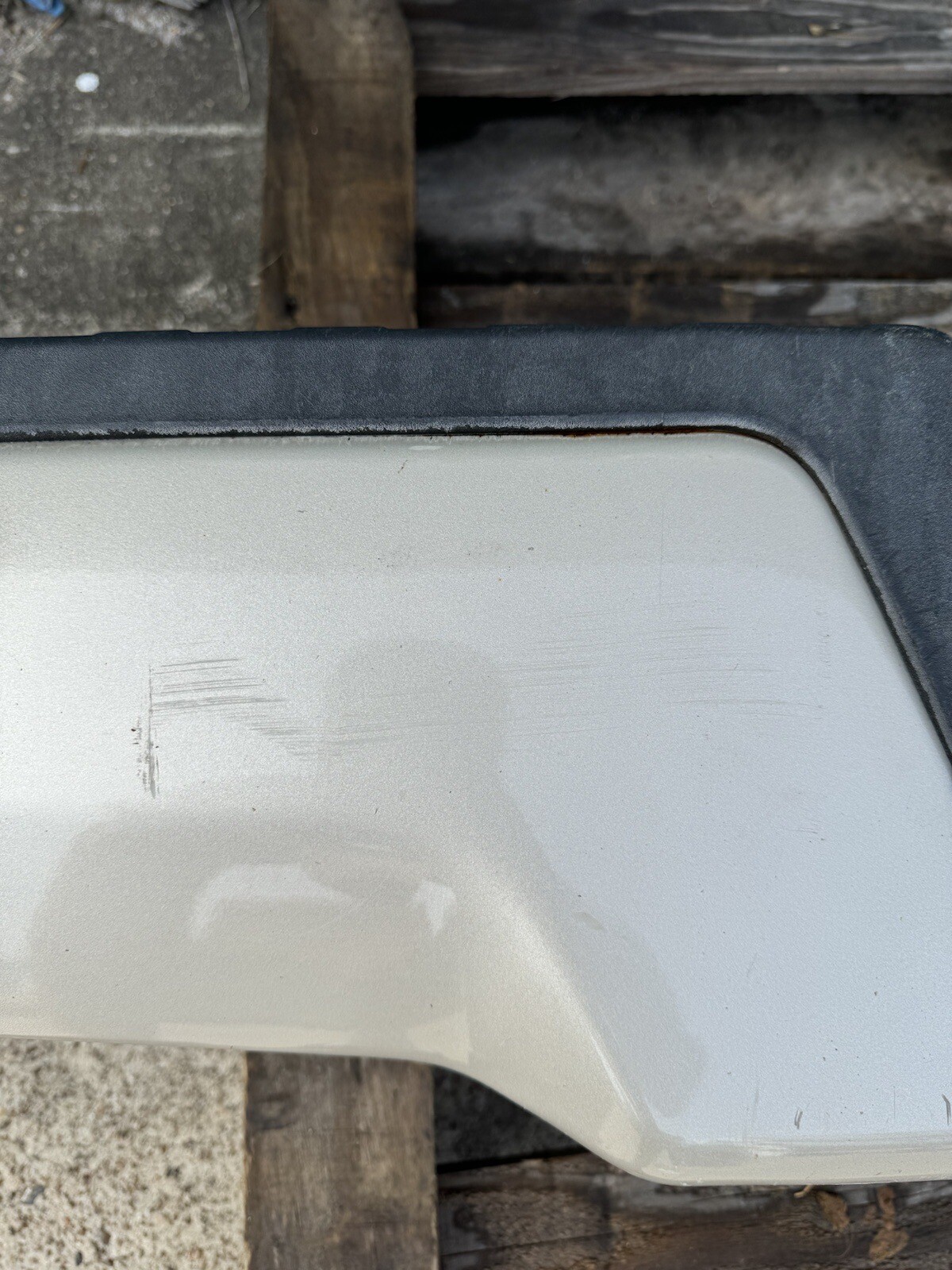 2017-2022 Ford F250 F350 Factory Rear Bumper White Gold w/ Sensors OEM Take Off - Image 13