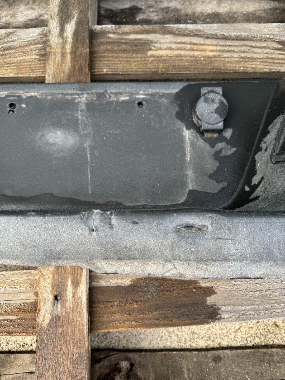 2017-2022 Ford F250 F350 Factory Rear Bumper White Gold w/ Sensors OEM Take Off - Image 17