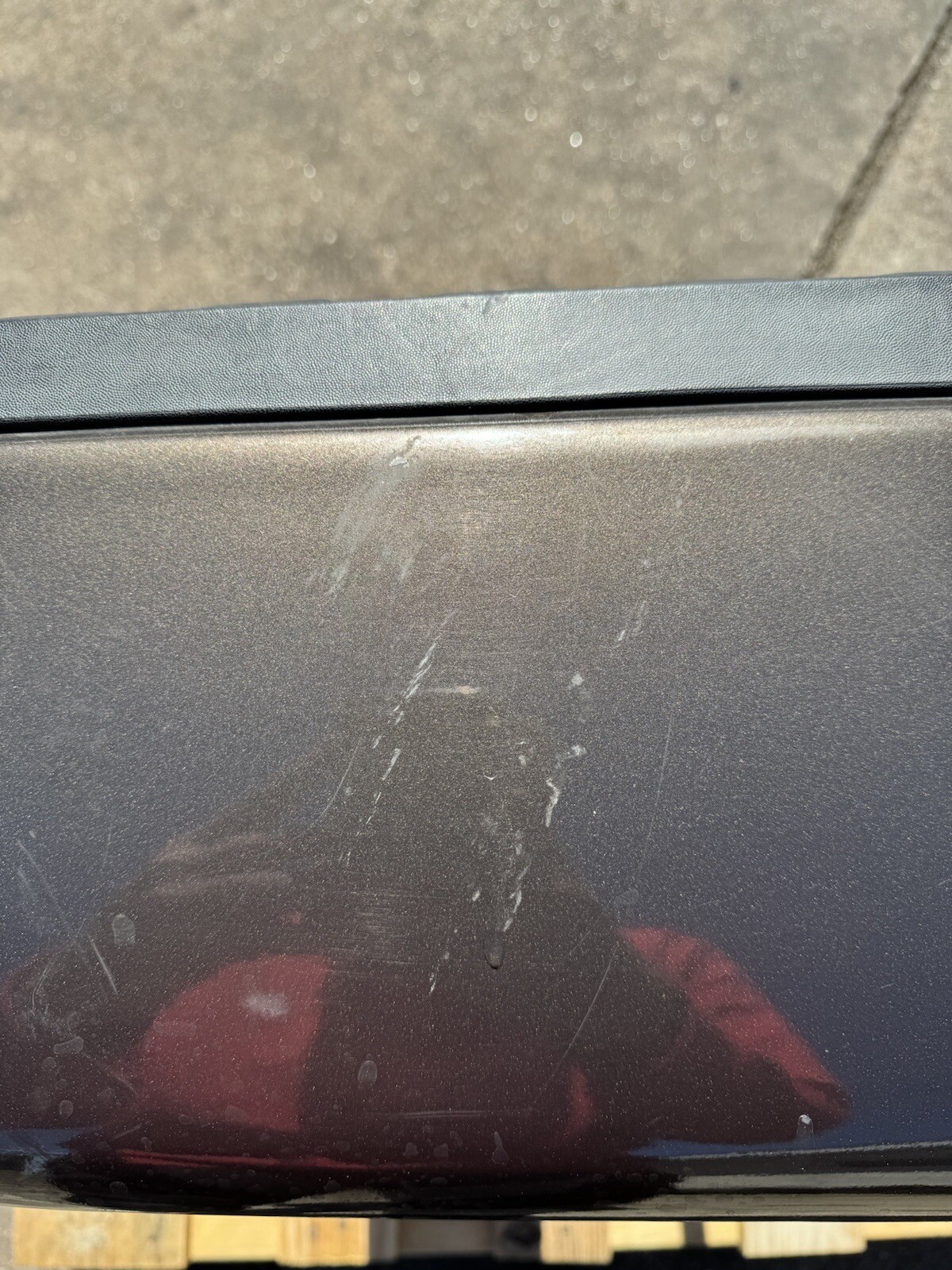 2011-2016 Ford F250 F350 Factory Rear Bumper Stone Grey w/ Sensor Holes OEM - Image 12