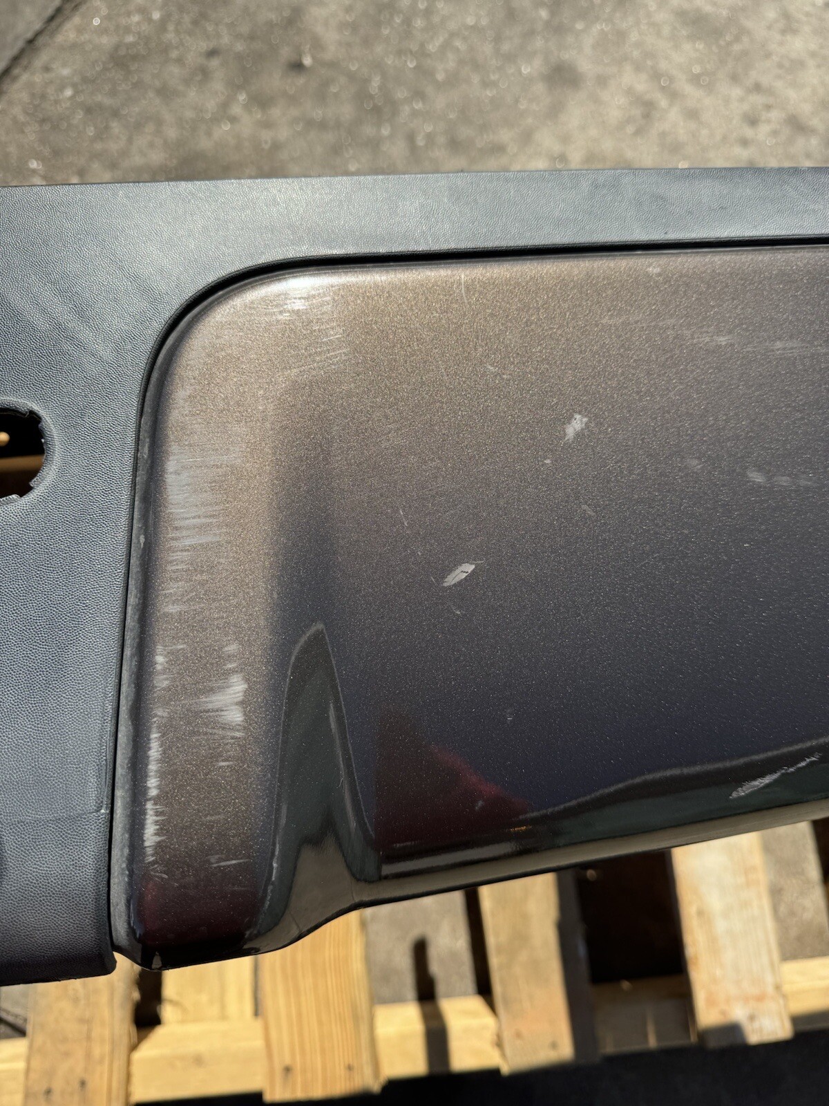 2011-2016 Ford F250 F350 Factory Rear Bumper Stone Grey w/ Sensor Holes OEM - Image 14