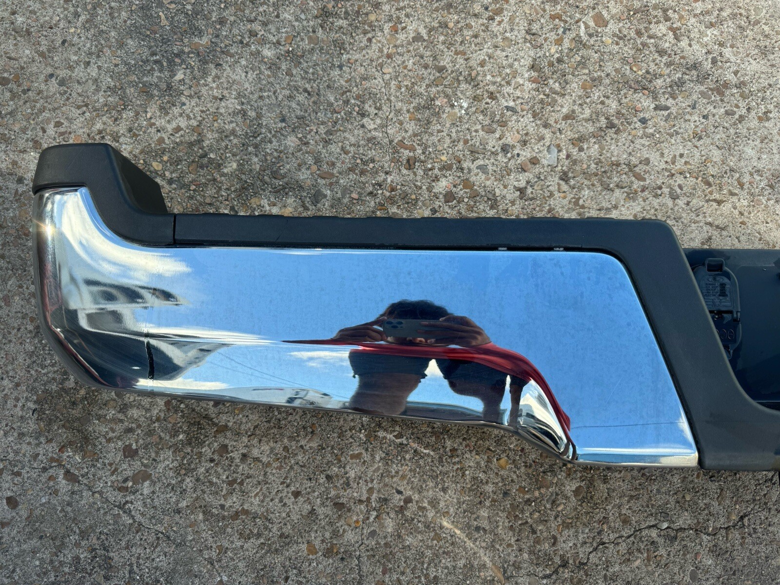 2017-2022 Ford F250 F350 Factory Chrome Rear Bumper No Sensor Holes OEM - Image 4