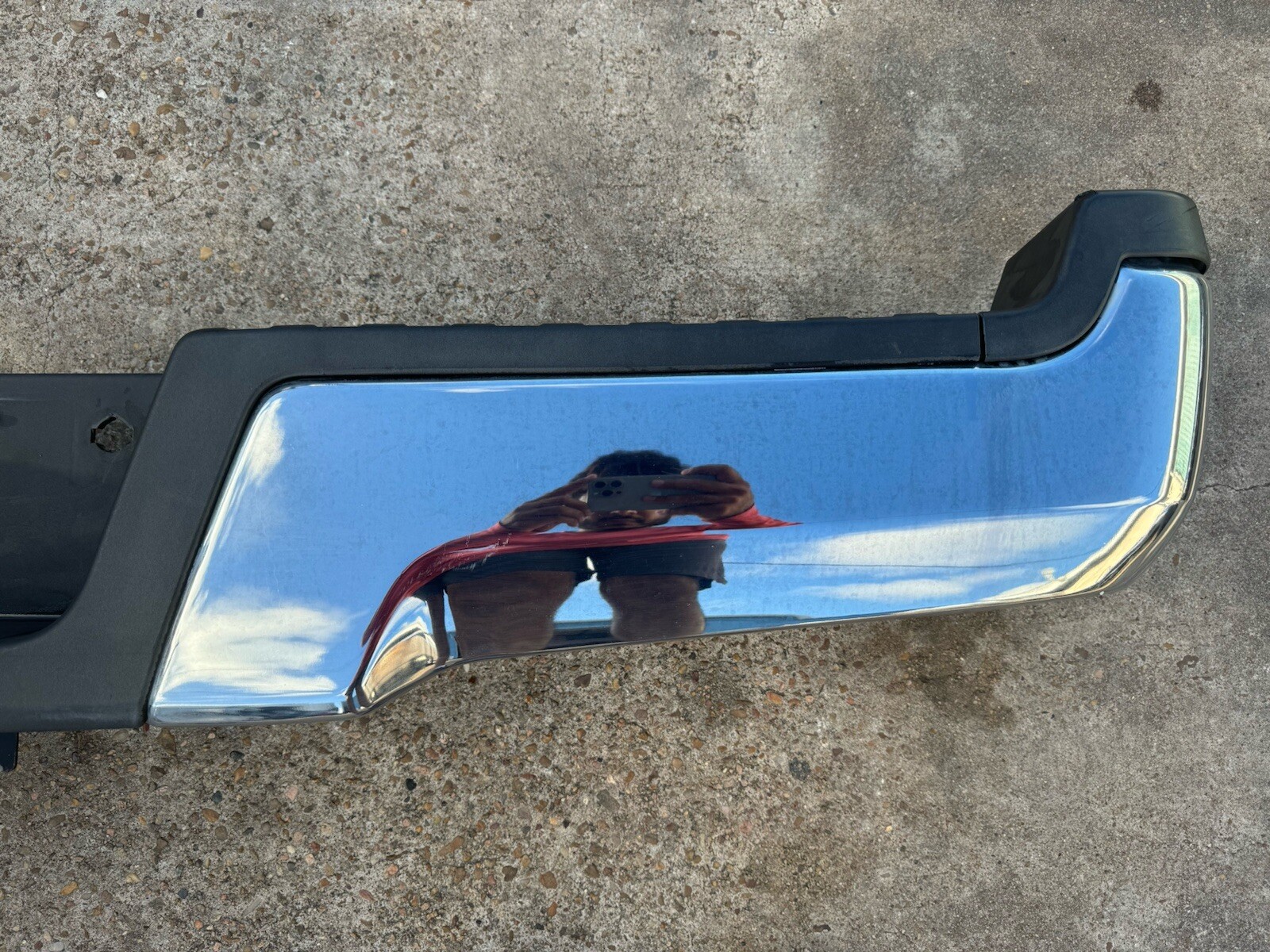 2017-2022 Ford F250 F350 Factory Chrome Rear Bumper No Sensor Holes OEM - Image 6