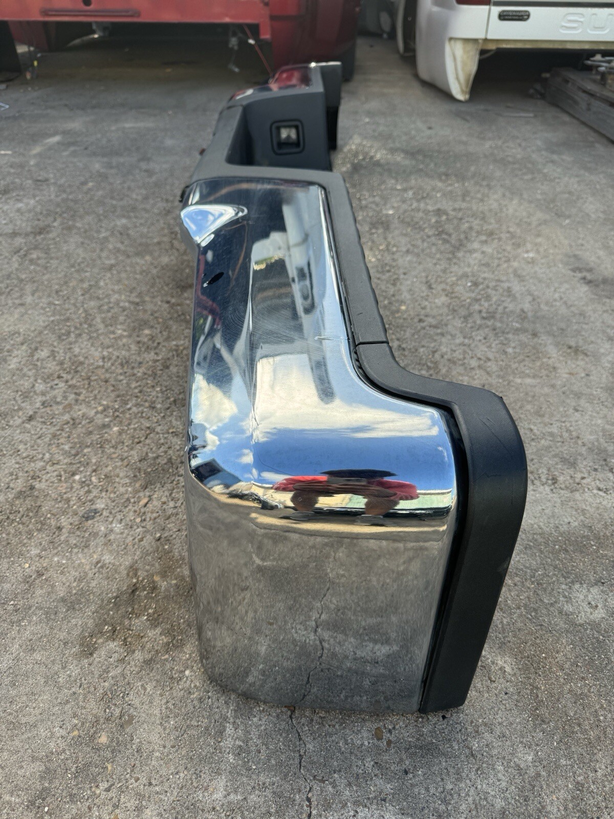 2017-2022 Ford F250 F350 Factory Chrome Rear Bumper No Sensor Holes OEM - Image 7