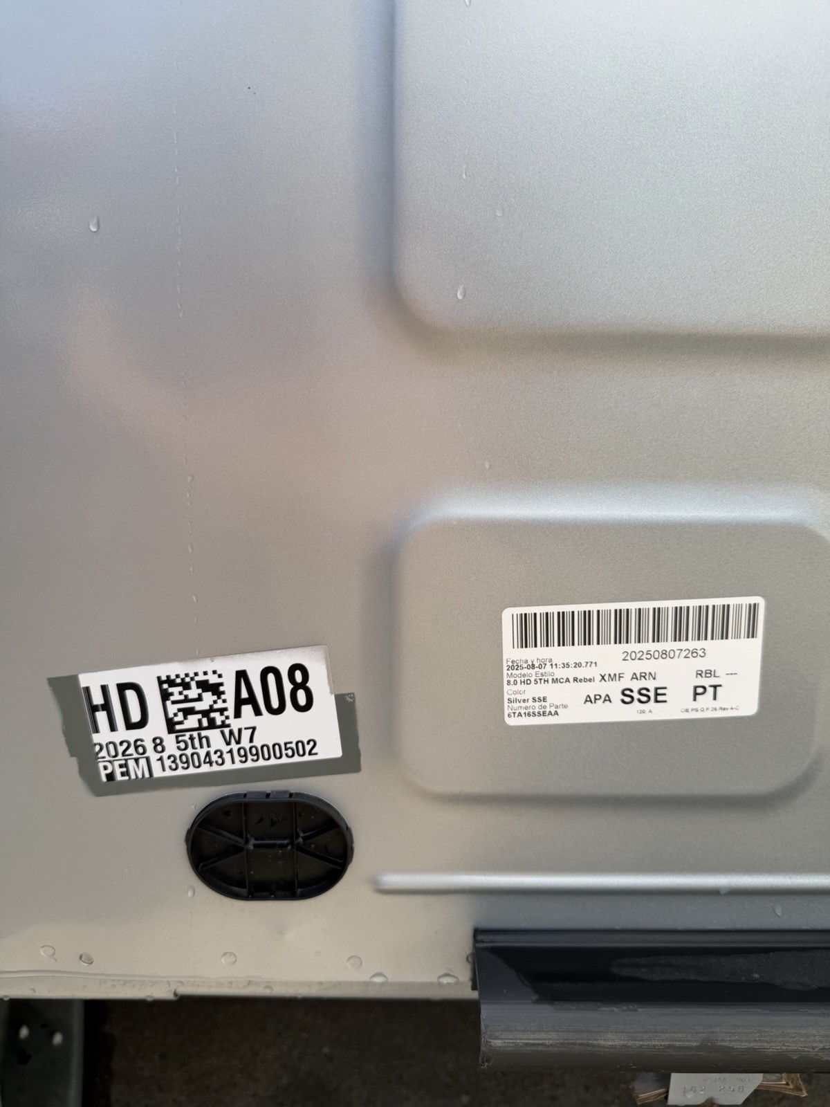 2019-2026 Ram 3500 Dually Bed ONLY 8FT OEM Silver Zynith DRW Take Off - Image 7