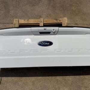 2023-2026 Ford F250 F350 Factory Tailgate OEM Oxford White w/ Step Camera Hole