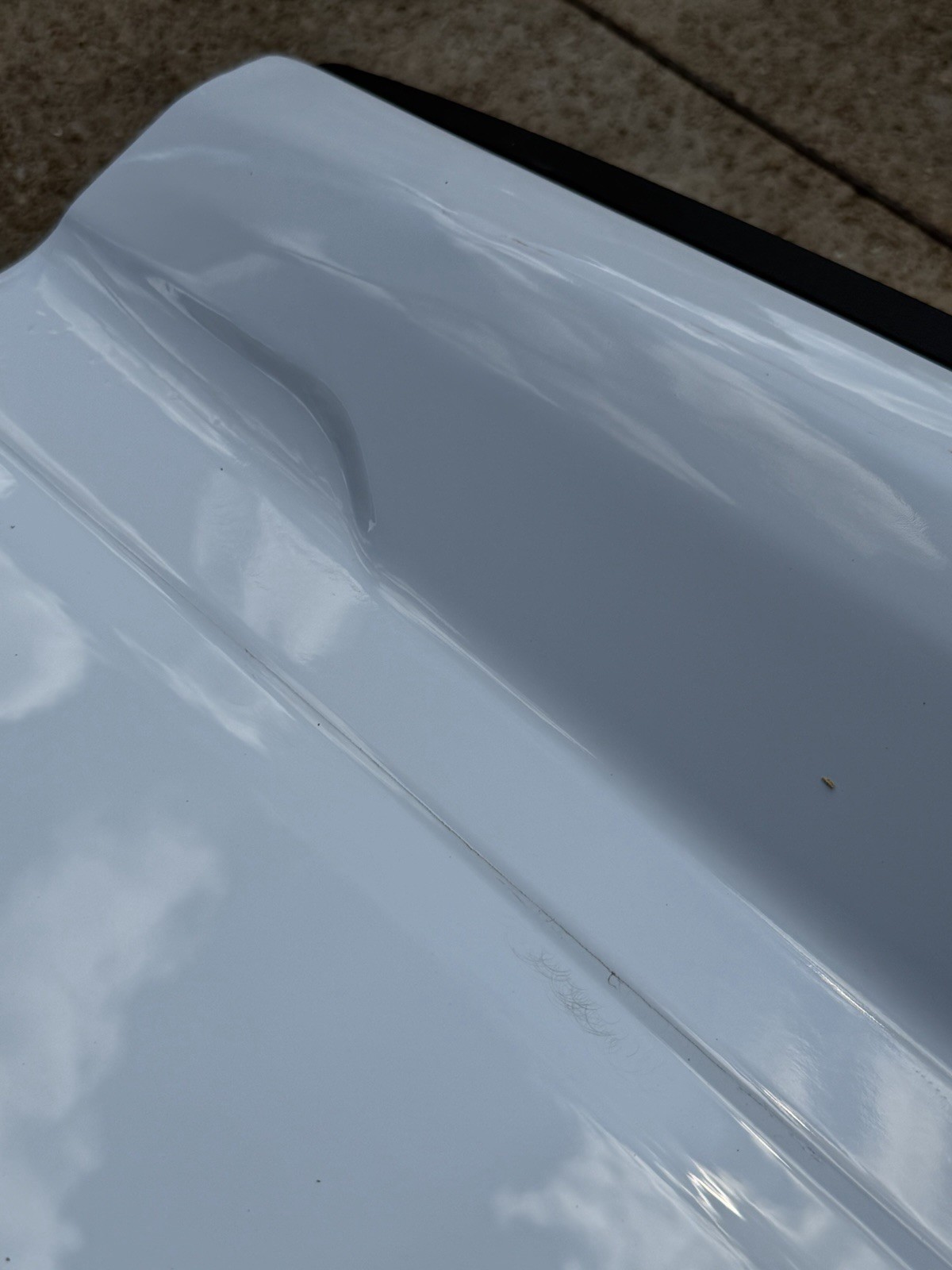 2023-2026 Ford F250 F350 Factory Tailgate OEM Oxford White w/ Step Camera Hole - Image 11