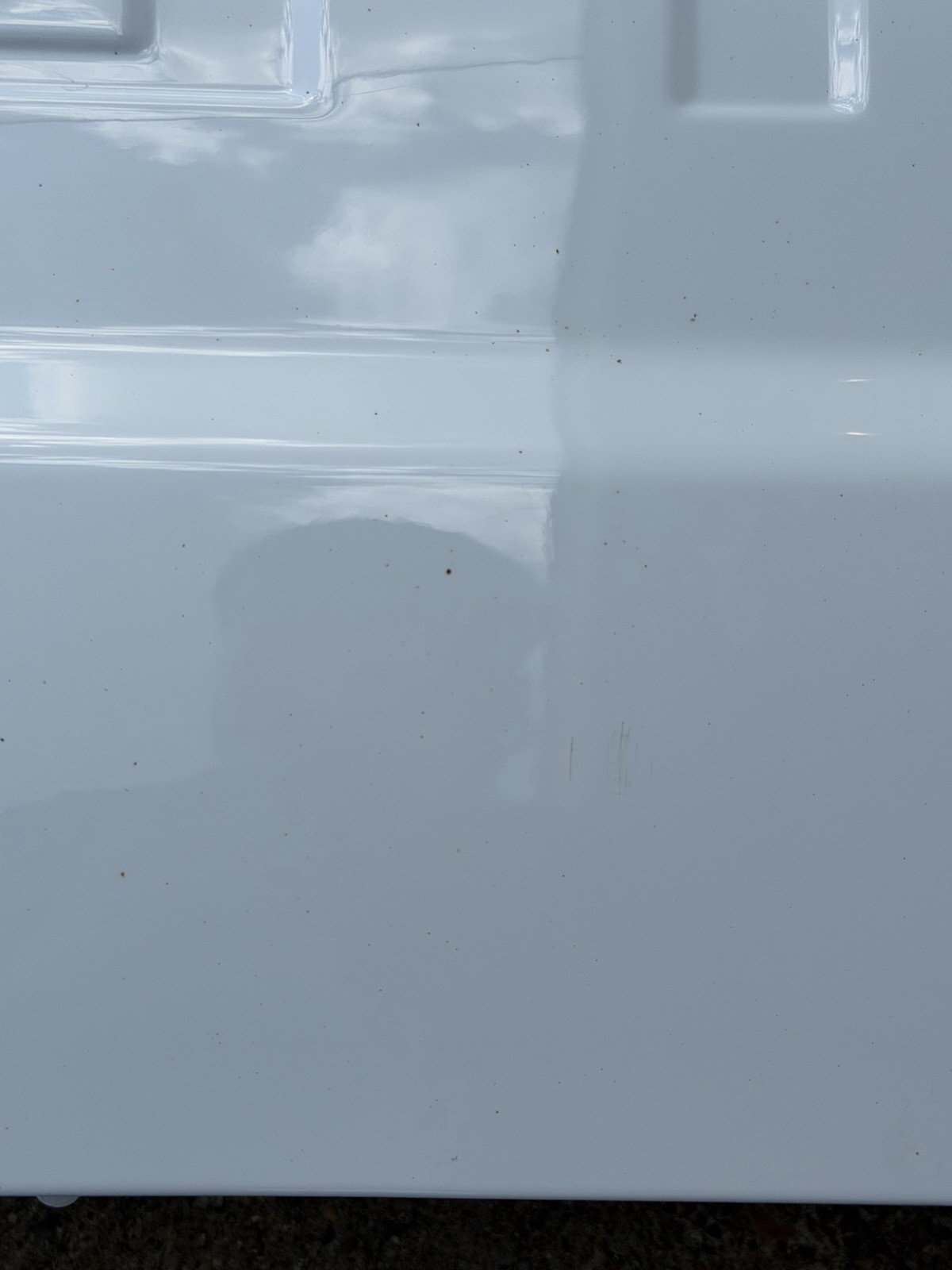 2023-2026 Ford F250 F350 Factory Tailgate OEM Oxford White w/ Step Camera Hole - Image 14