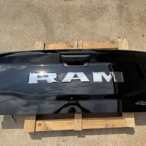 2019-2026 Ram 2500 3500 Factory Tailgate Diamond Black Crystal OEM w/ Camera Hole