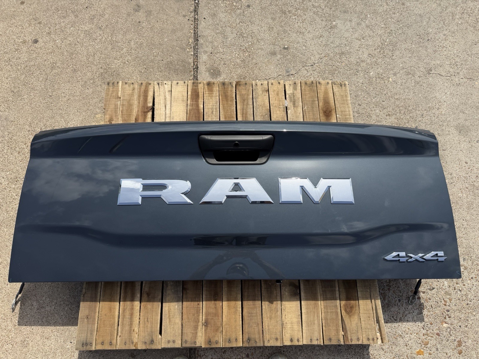 2019-2026 Ram 2500 3500 Factory Tailgate Forged Blue Metallic OEM w/ Camera Hole