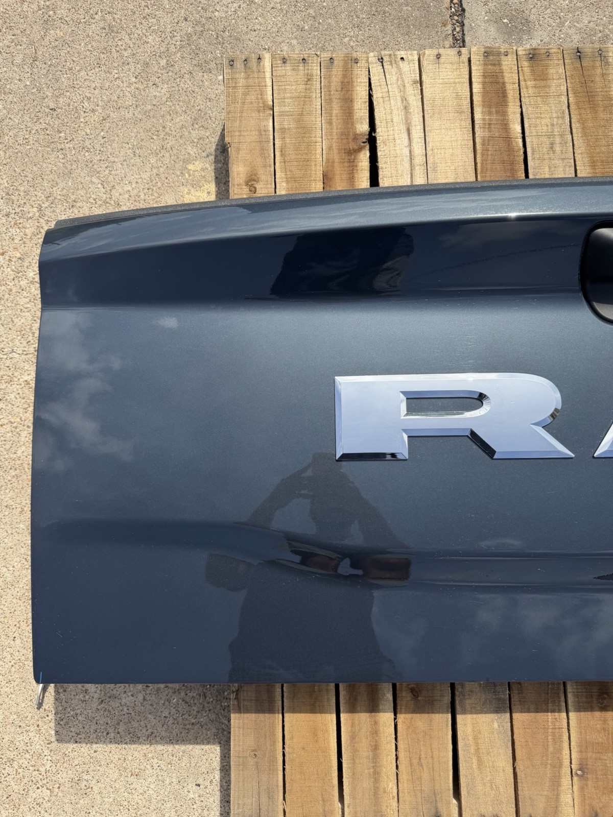 2019-2026 Ram 2500 3500 Factory Tailgate Forged Blue Metallic OEM w/ Camera Hole - Image 8