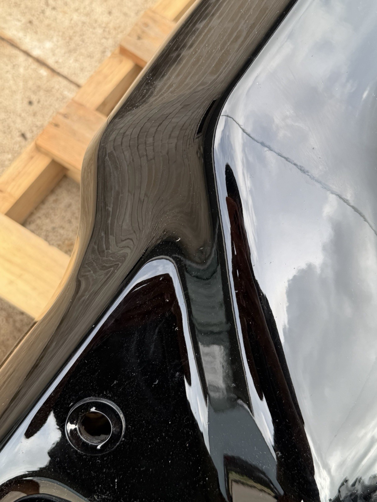 2024-2026 Chevy Silverado 2500 3500 Factory Black Front Bumper Sensor Hole OEM - Image 14