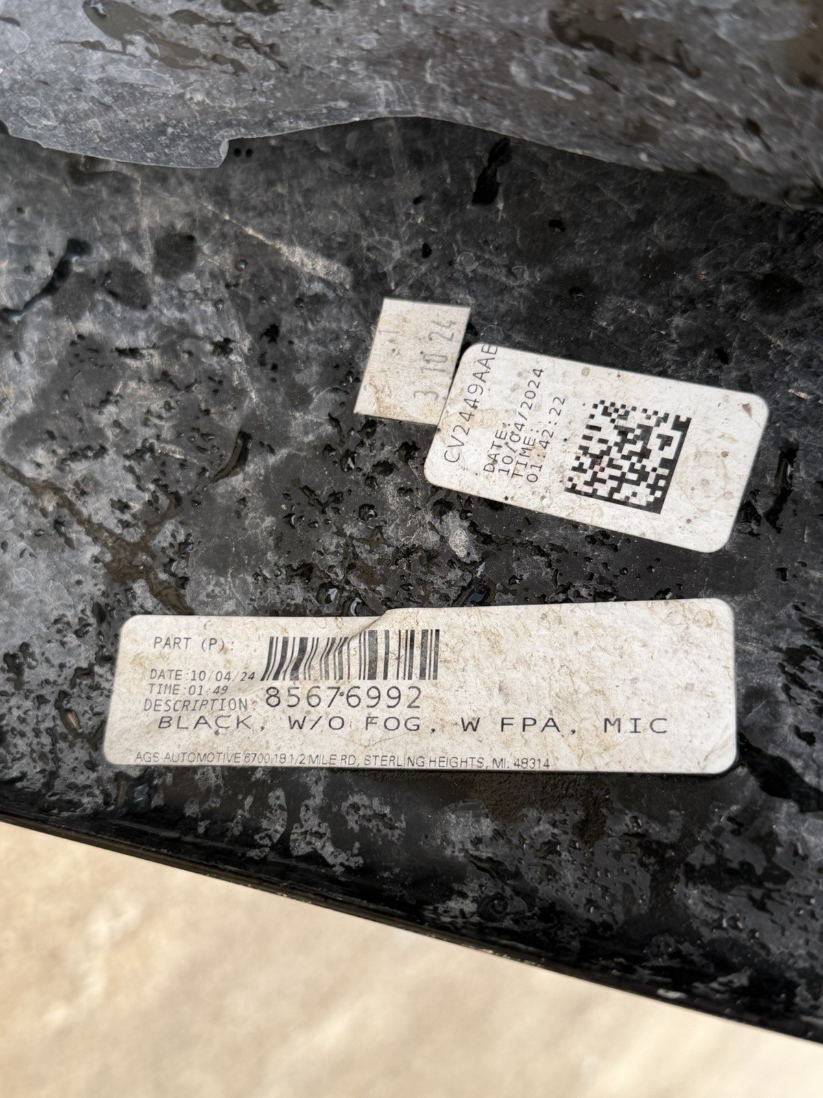 2024-2026 Chevy Silverado 2500 3500 Factory Black Front Bumper Sensor Hole OEM - Image 17