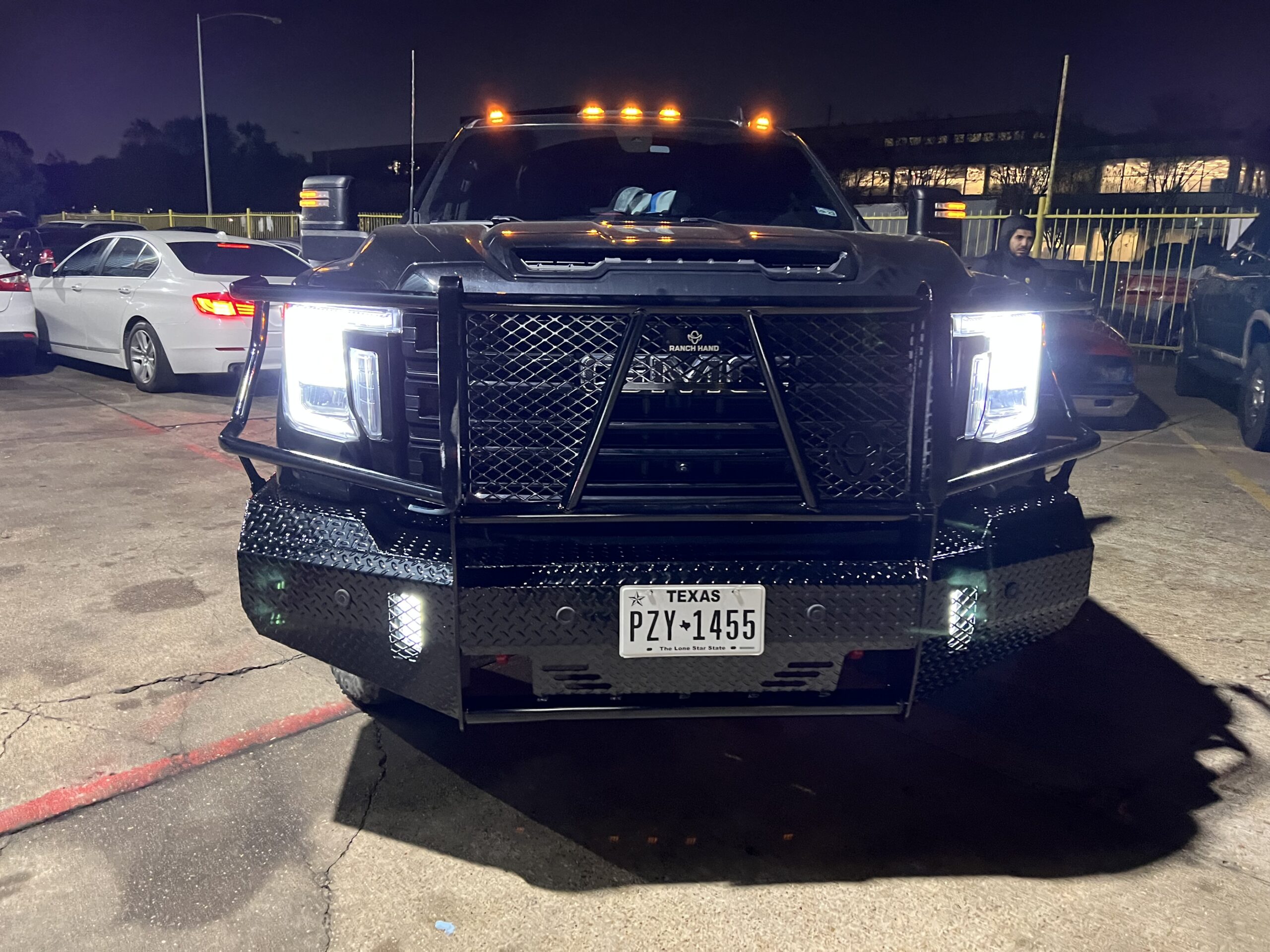 Ranch Hand Summit aftermarket front replacement bumper installed on 2023 GMC Sierra 2500