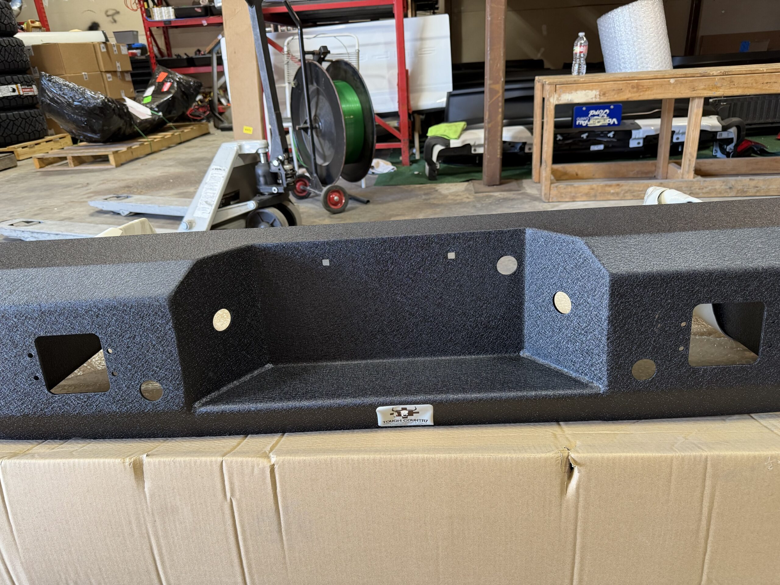 Tough Country Ford rear bumper — finish and texture