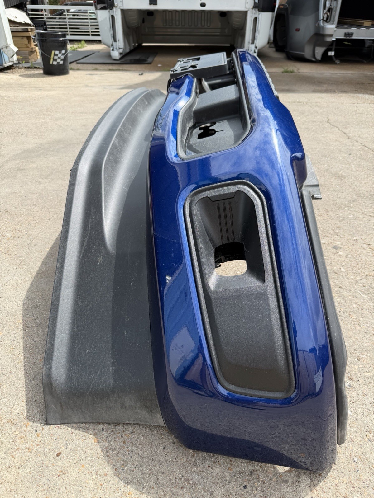 2023-2026 Ford F250 F350 Factory Front Bumper Argon Blue w/ Fog Light OEM - Image 5