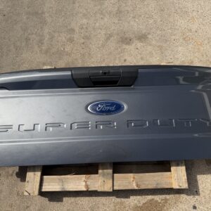 2023-2026 Ford F250 F350 Factory Tailgate Carbonized Grey STEP OEM Camera Hole