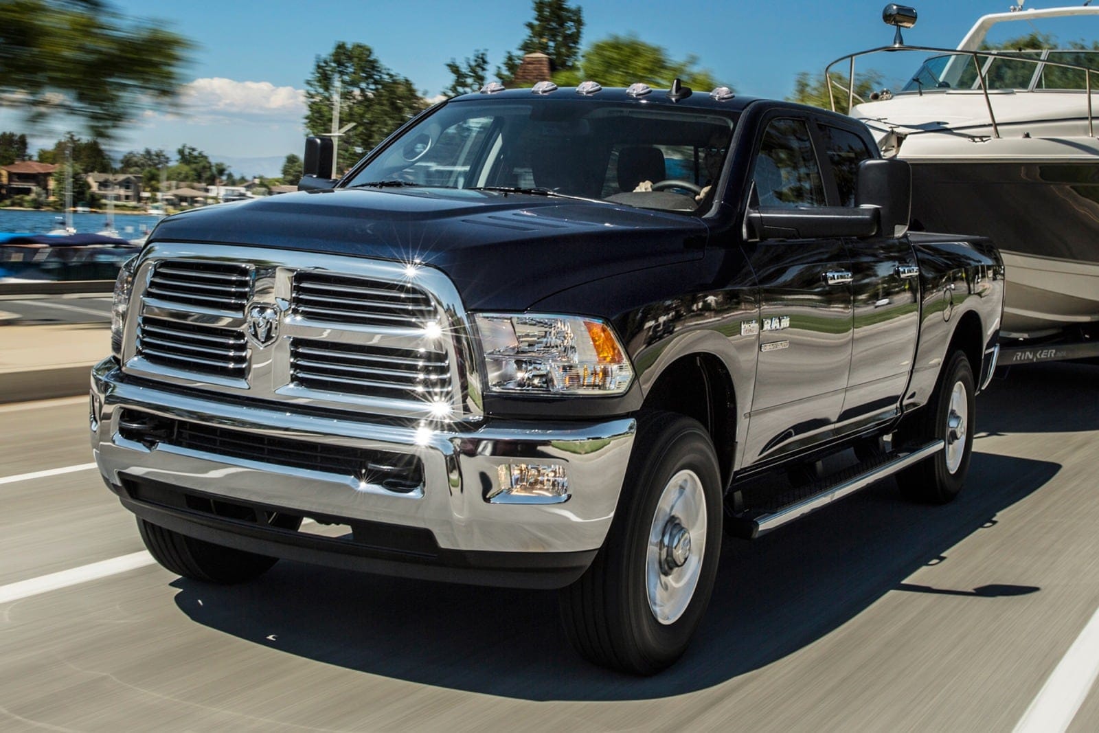 2013-2018 Ram 2500 — 4th gen refresh with notched grille corners and center bumper drop