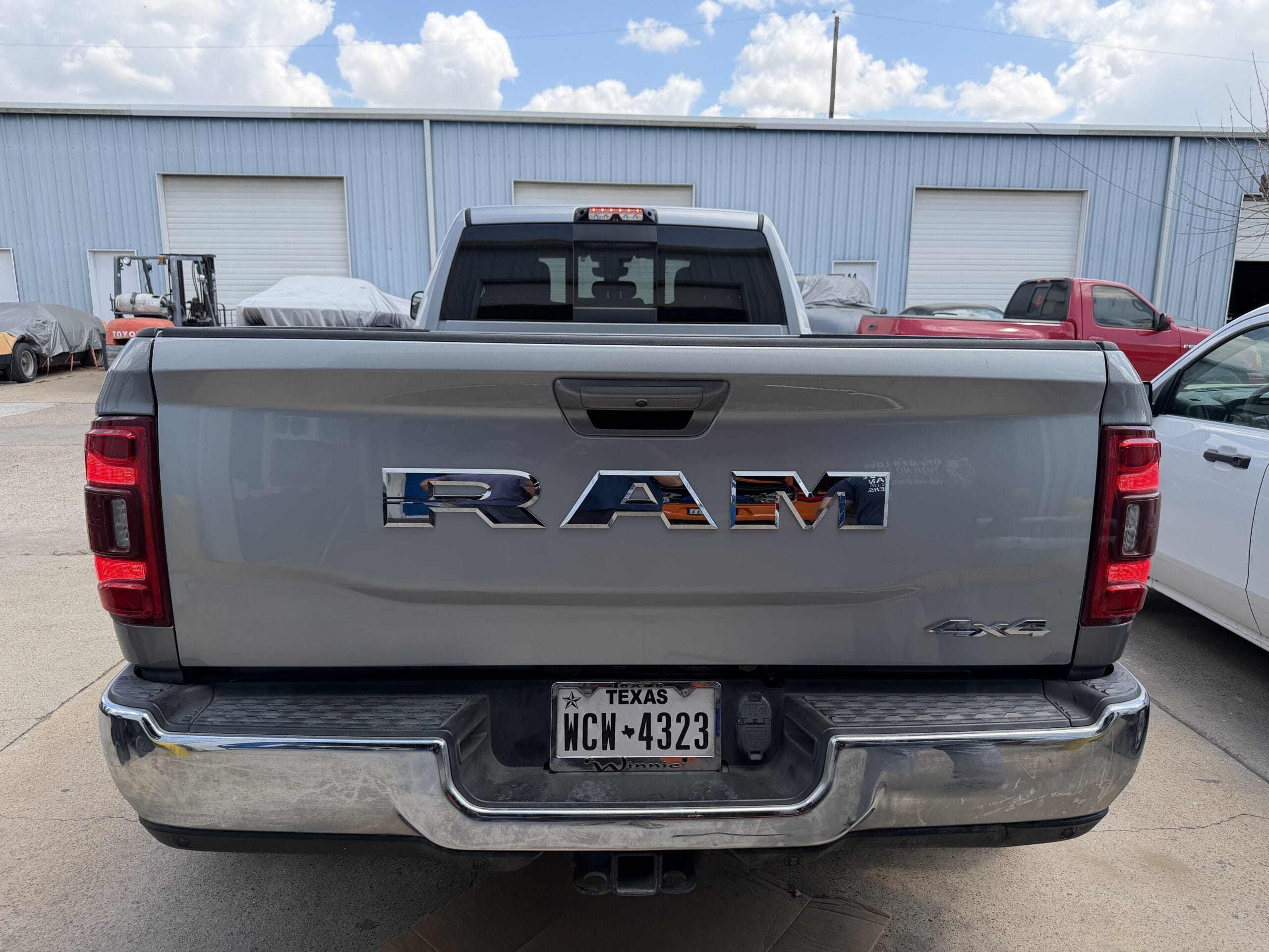 2026 Ram 3500 OEM take-off tailgate in billet silver