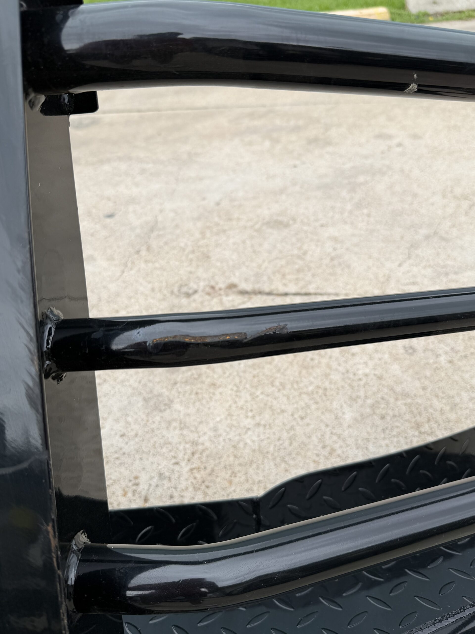 Tough Country Chevy Silverado bumper — top view