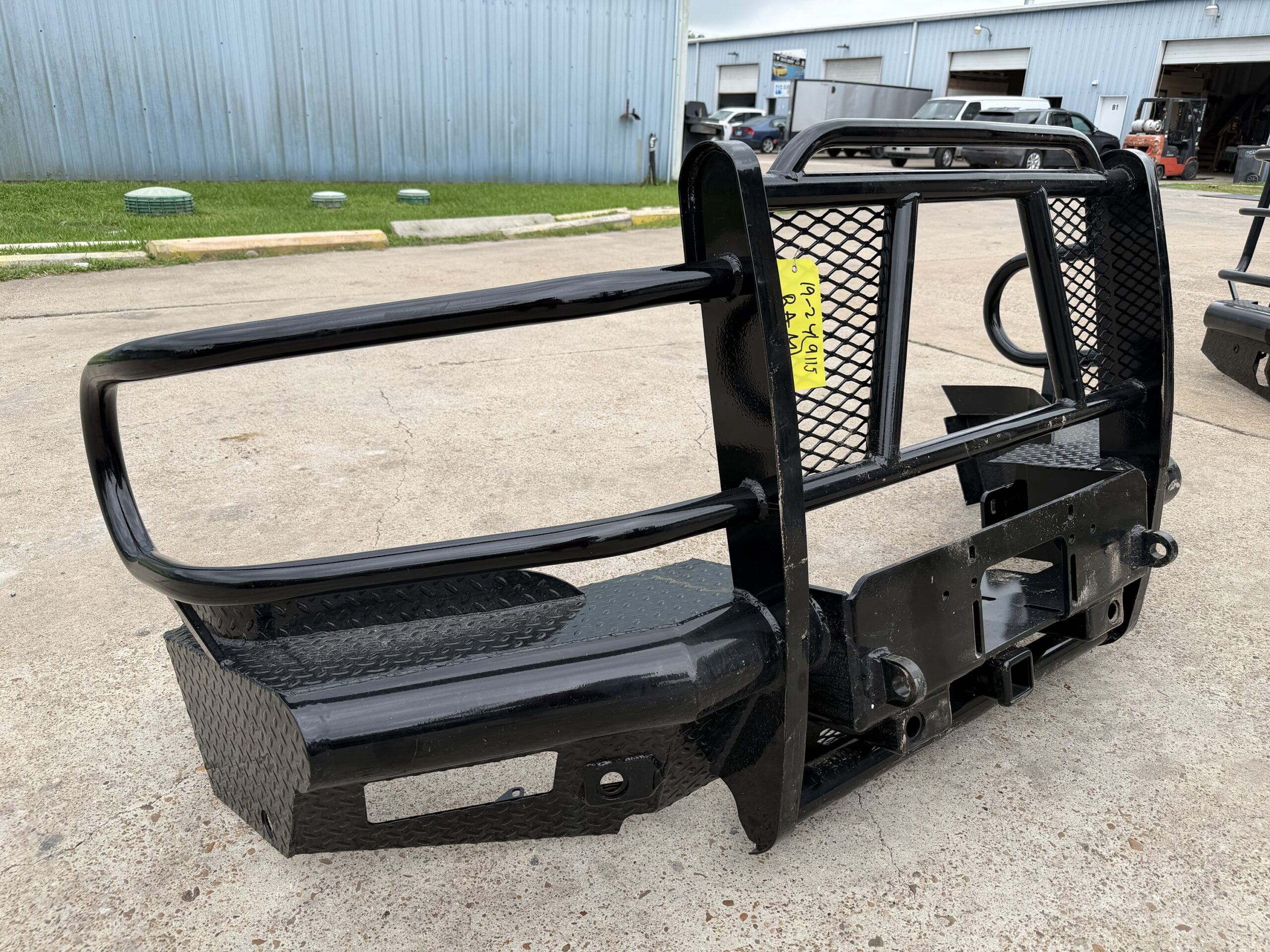 Tough Country Traditional Ram bumper — side angle view
